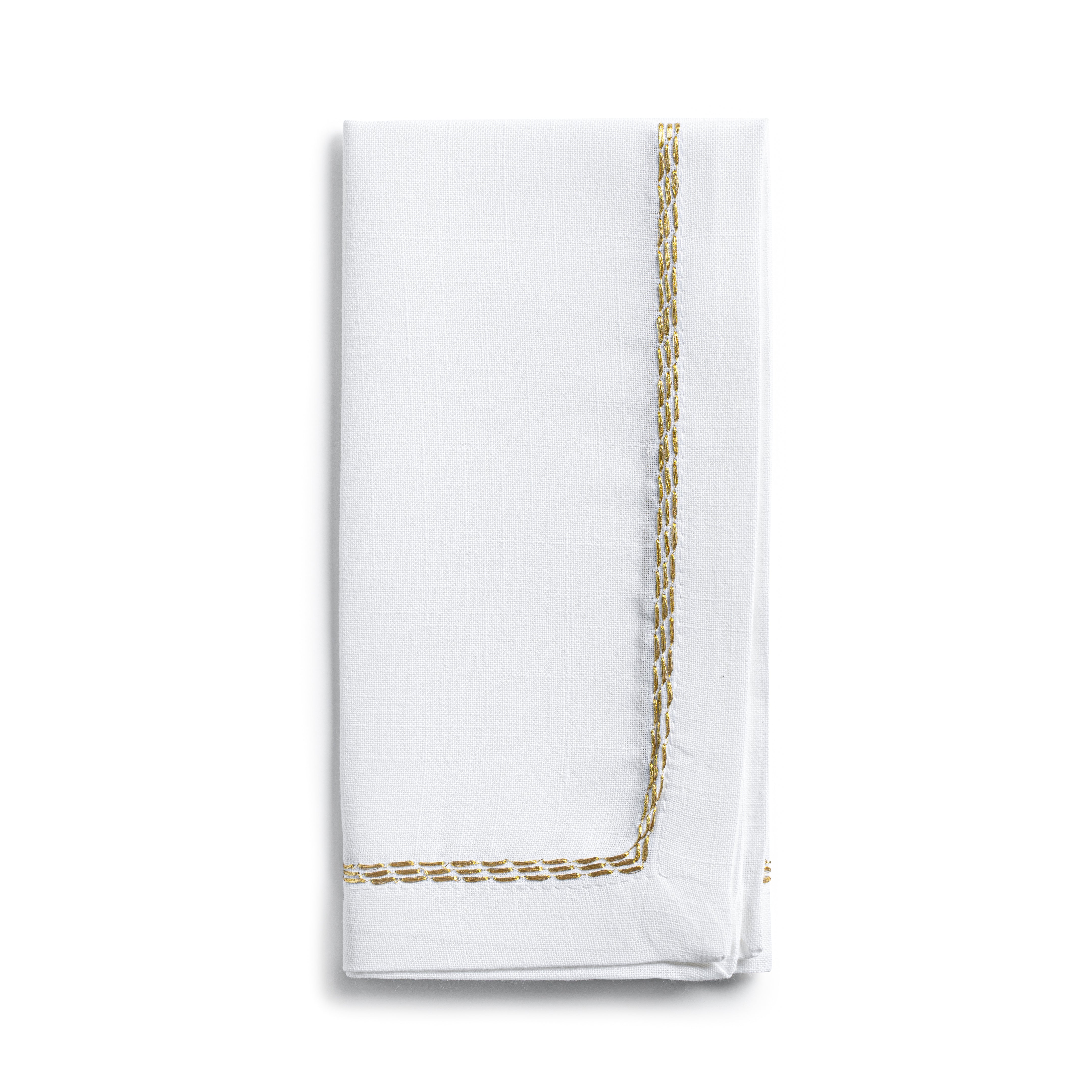  Linen Dot Trim Napkins Set of 12、mySite、elrpsem3k