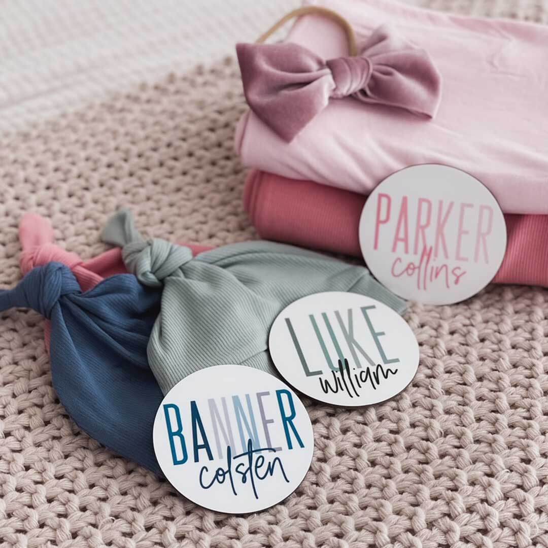  Personalized Color Block Baby Name Announcement、mySite、layawaytickets