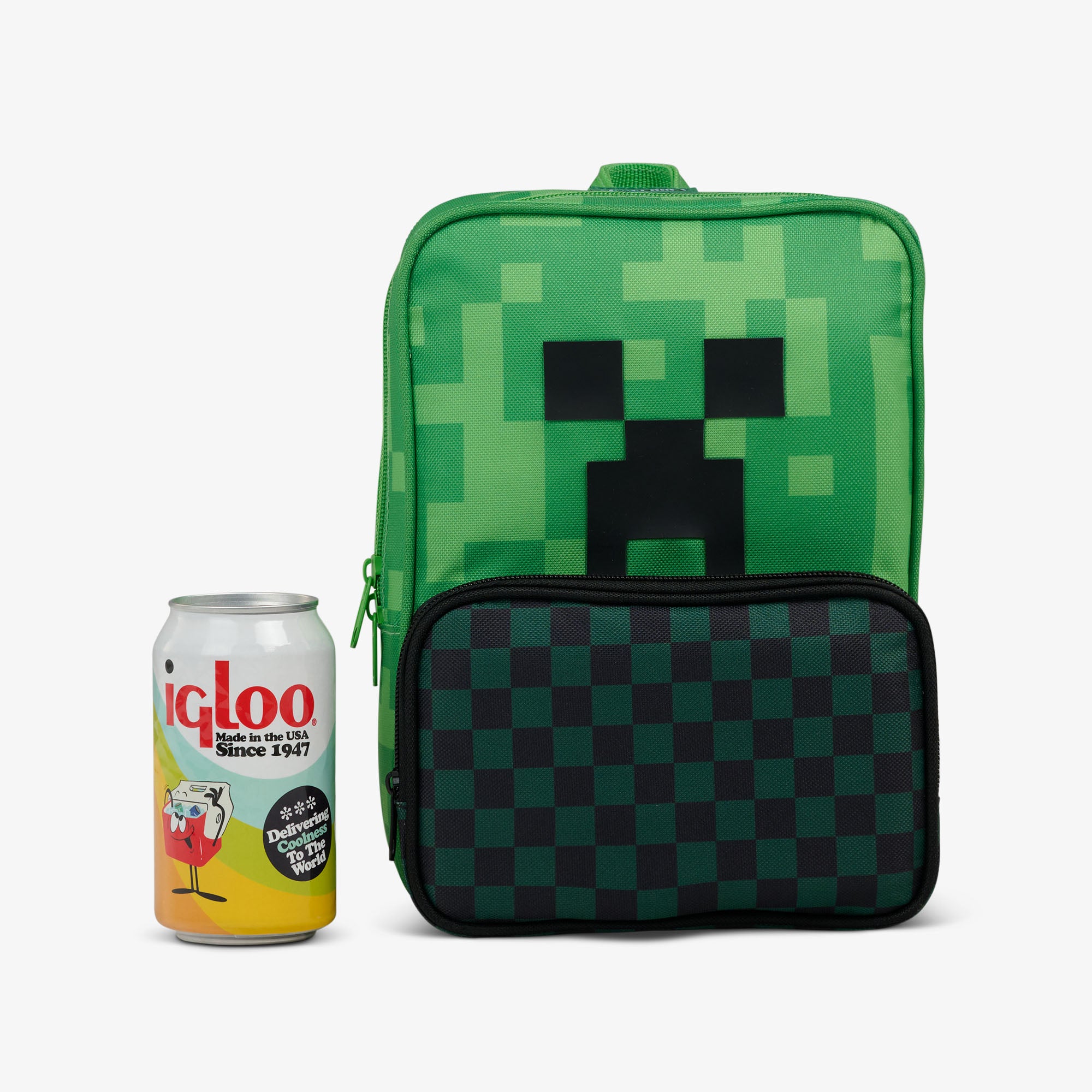 Minecraft Creeper 8-Can Crossbody Cooler、mySite、noshort