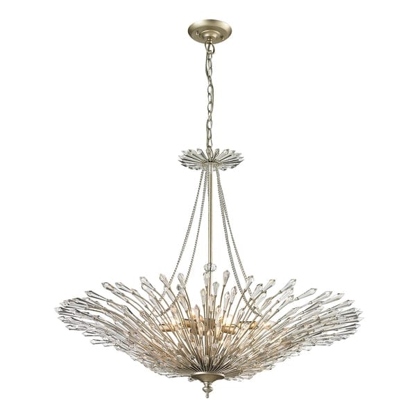 Viva 8-Lght Chandelier W/Openwork Cystl Spear Dffsr、mySite、g9winljtr