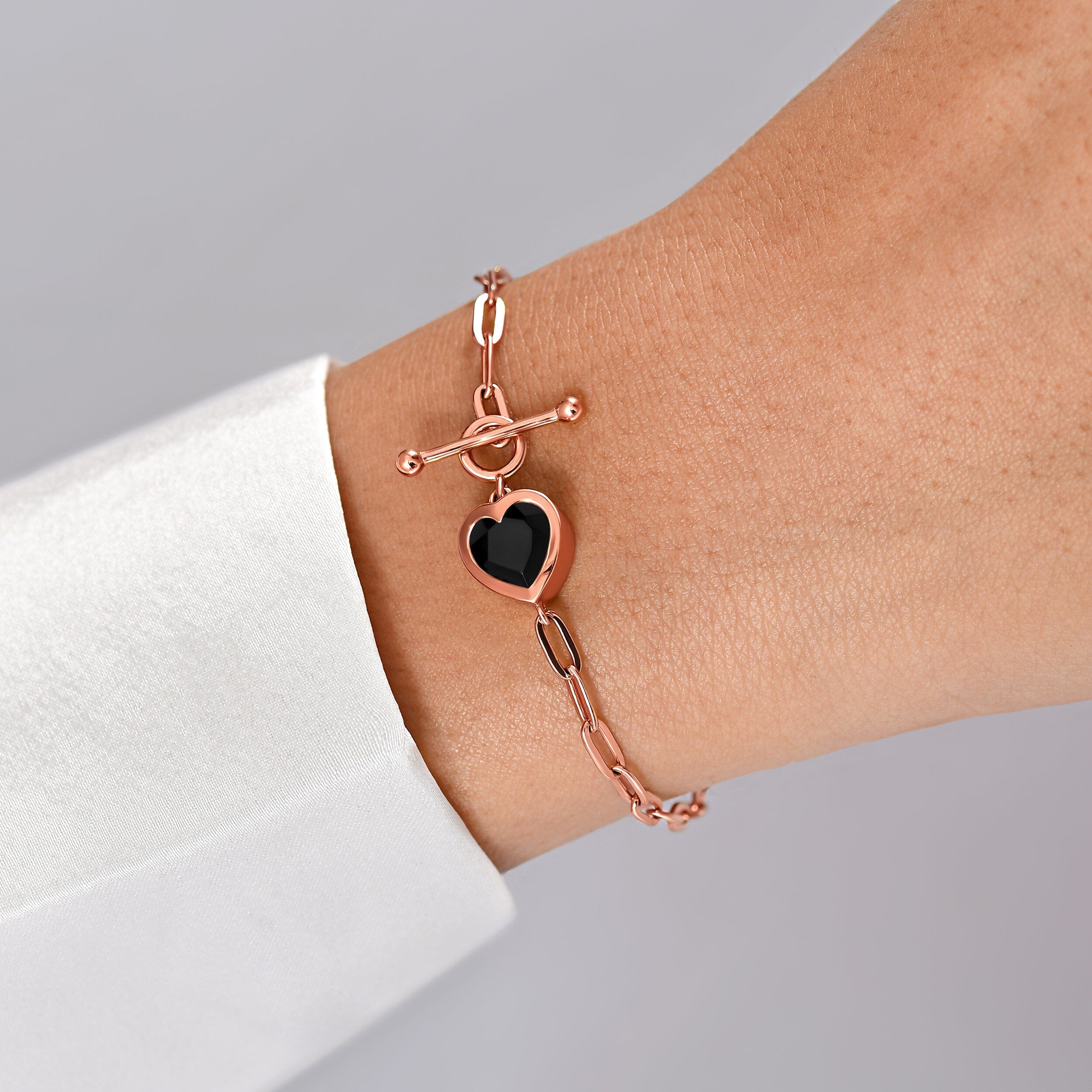 Black Obsidian Widelink Bracelet - Big Love T-Lock、mySite、hinf8tx79