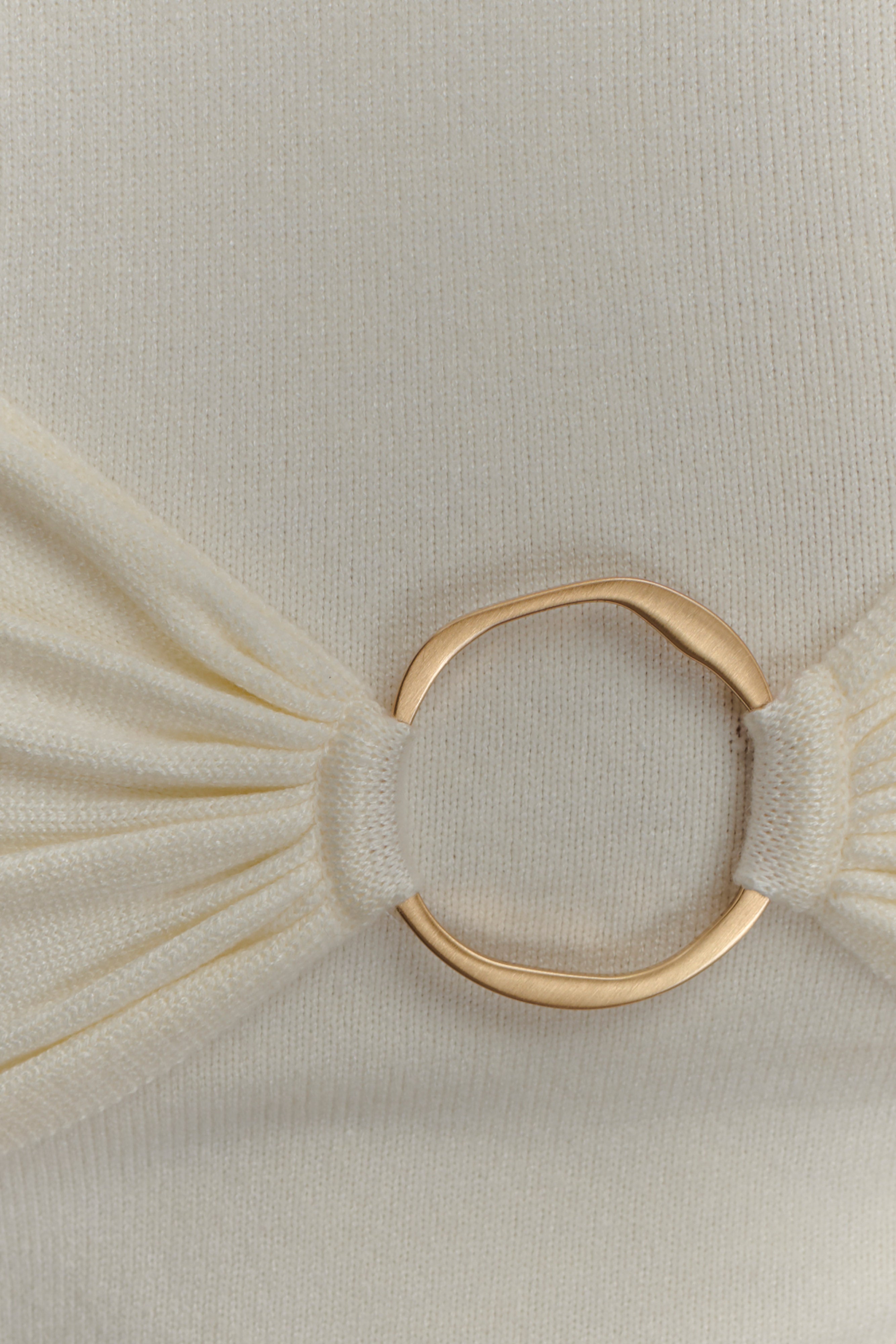 Azariah Long Sleeve Knit Midi Dress - Ivory、mySite、solidvoid