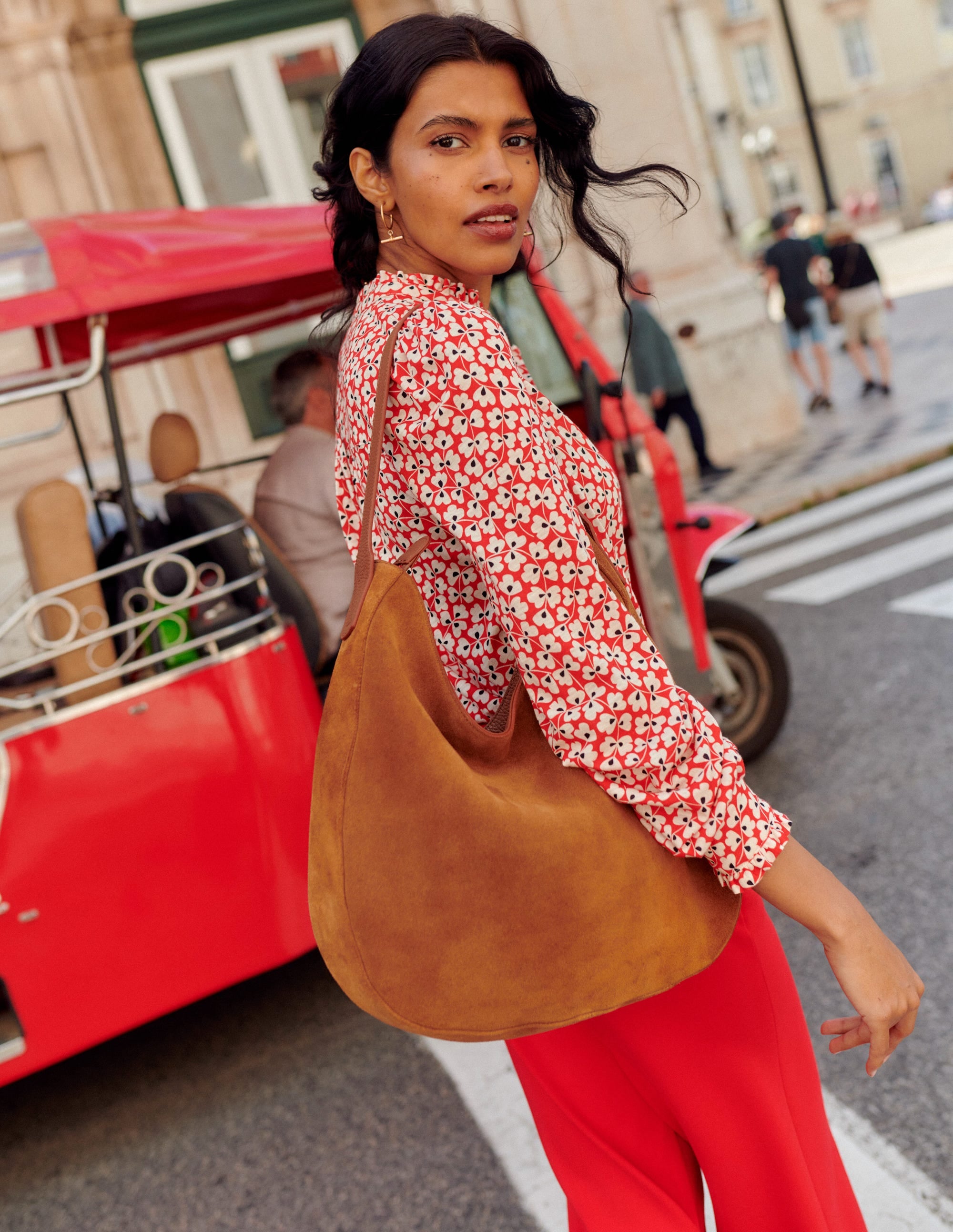  Caroline Jersey Shirt-Red, Clover Whirl、mySite、ashleygrahame