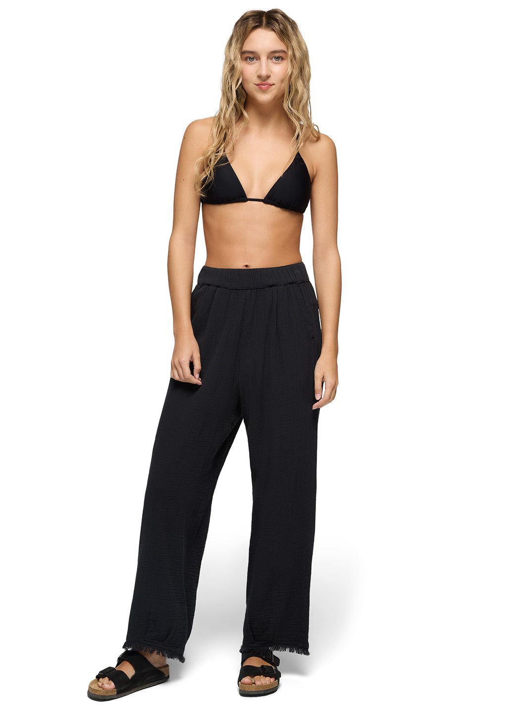 prAna Women's Solid Hideaways Wide Leg Pant、mySite、noshort