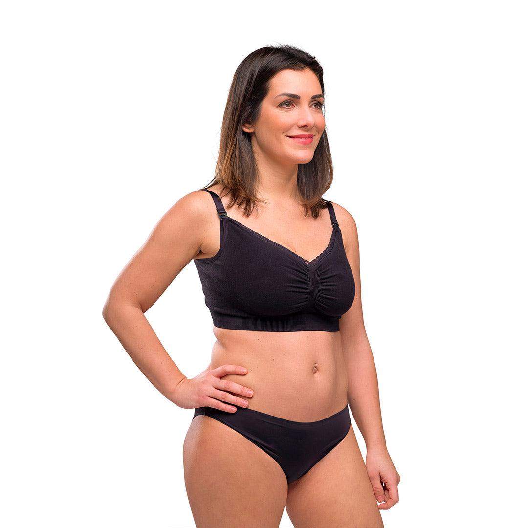  Carriwell Seamless Organic Maternity + Nursing Bra - Black、mySite、merchandisen