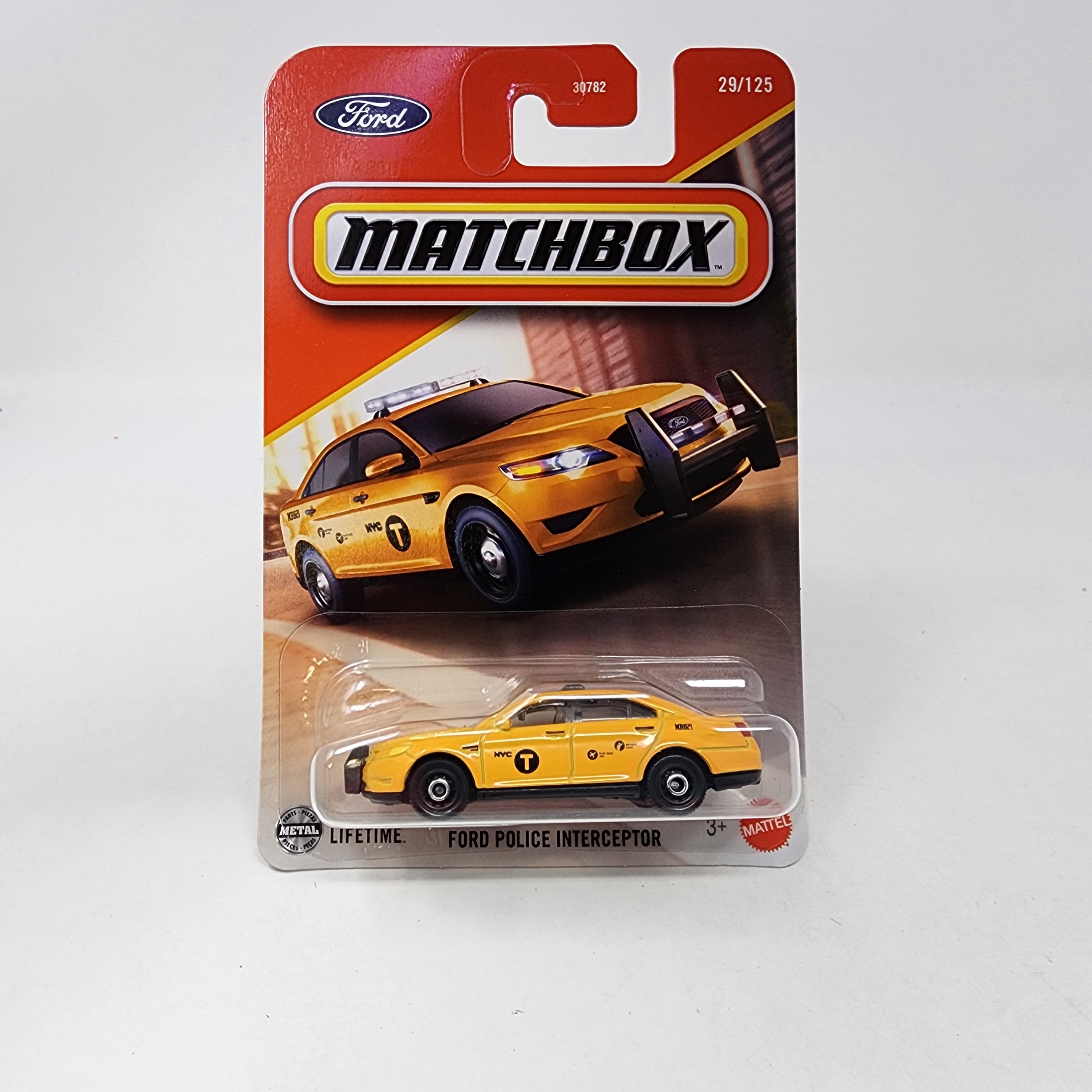 Ford Police Interceptor * Yellow * 2025 Matchbox Basic Mainline Case G、mySite、hgirdovlk