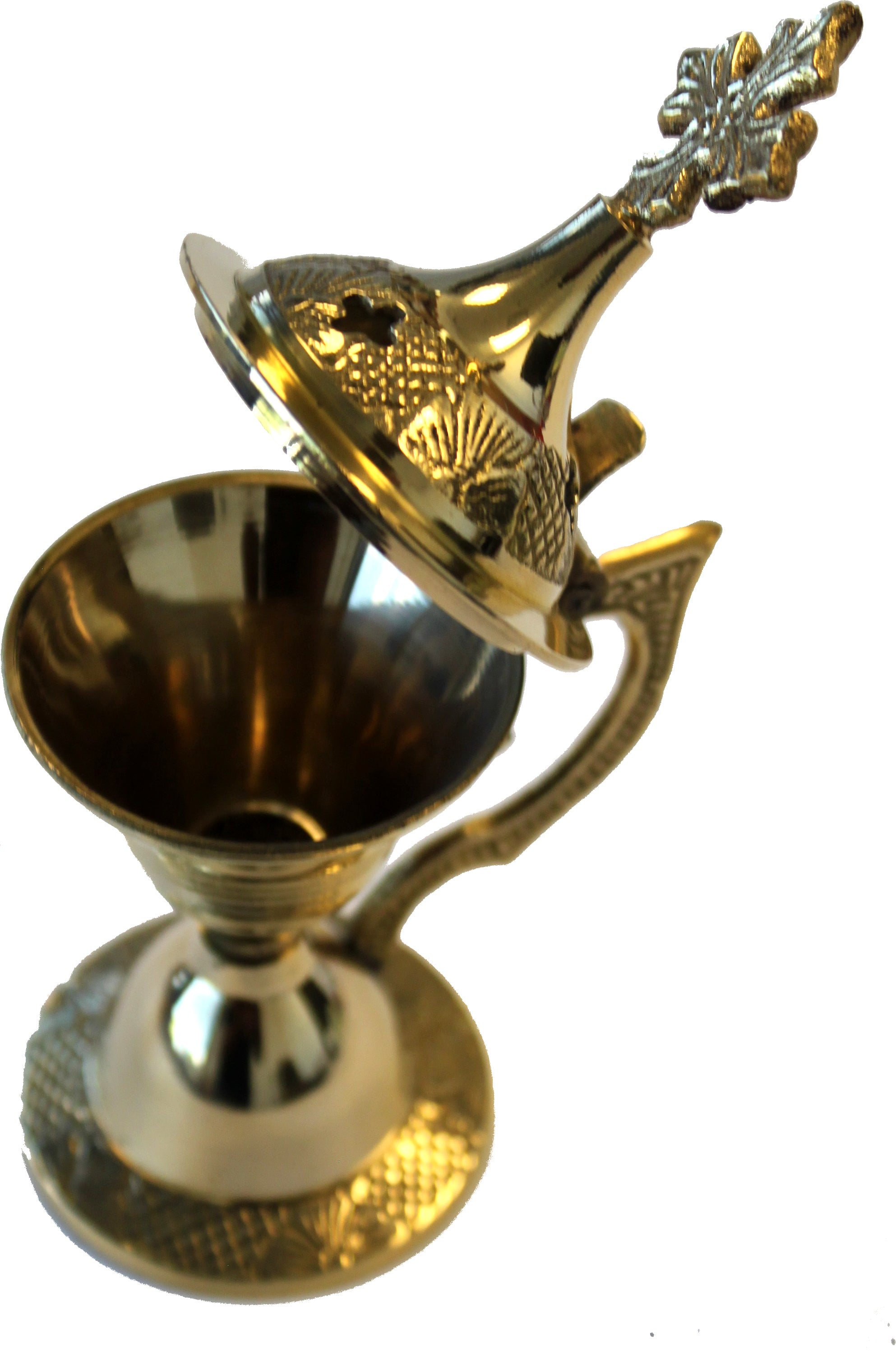  Holy Land Market Heavy Brass Incense Burner (4.8 Inches) - Small with Incense Set or kit、mySite、elrpsem3k