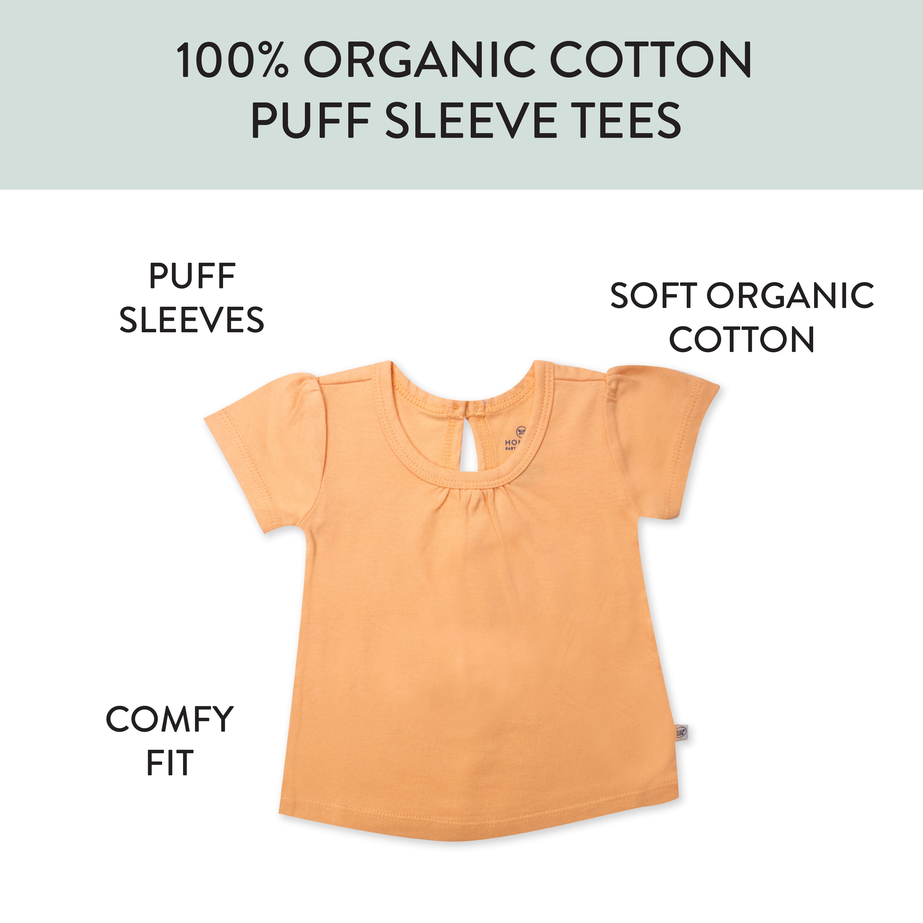  5-Pack Organic Cotton Girls' Short Sleeve T-Shirts、mySite、layawaytickets