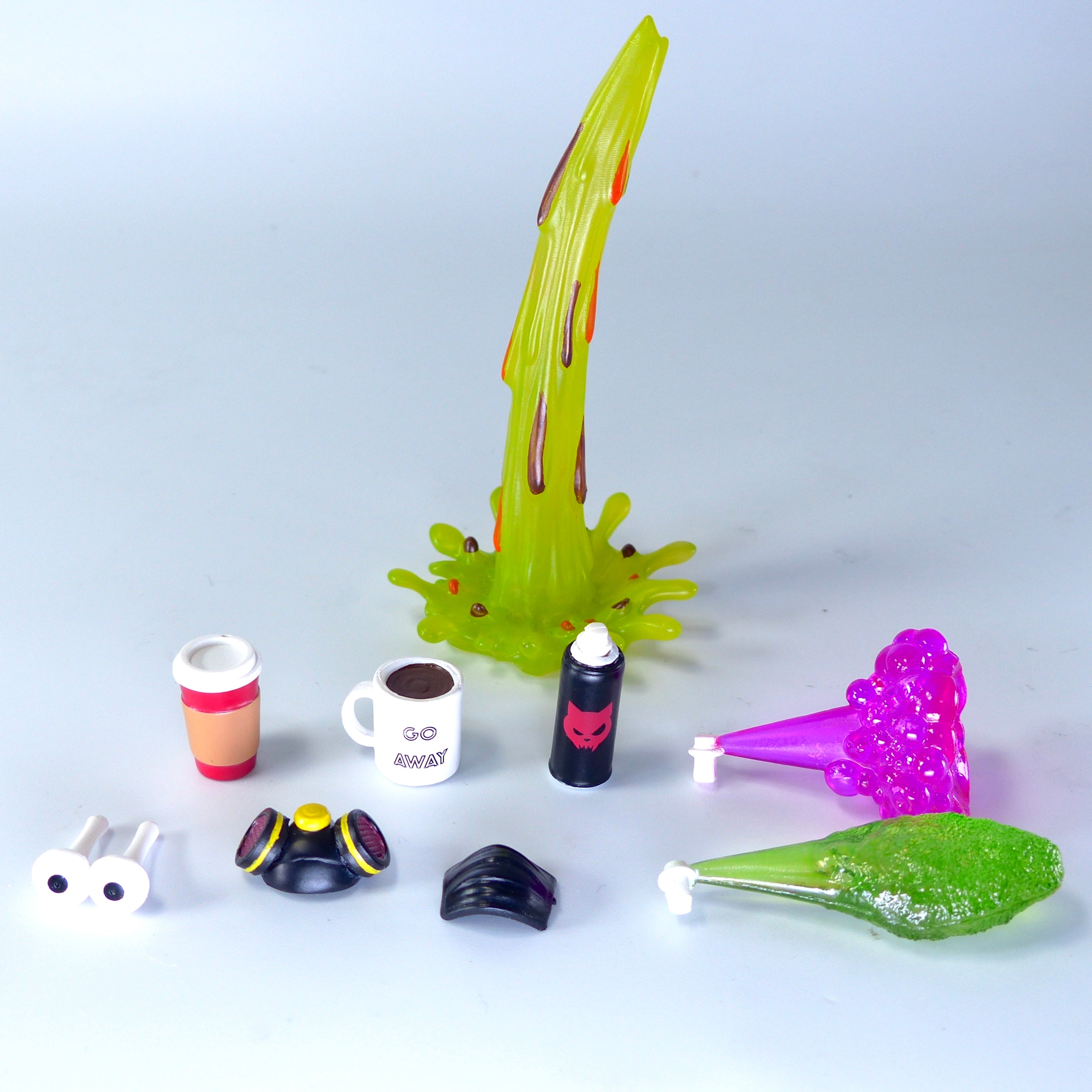 Super Action Stuff Action Figure Accessory Set (Set B Cats with Knives Arcade)、mySite、hgirdovlk