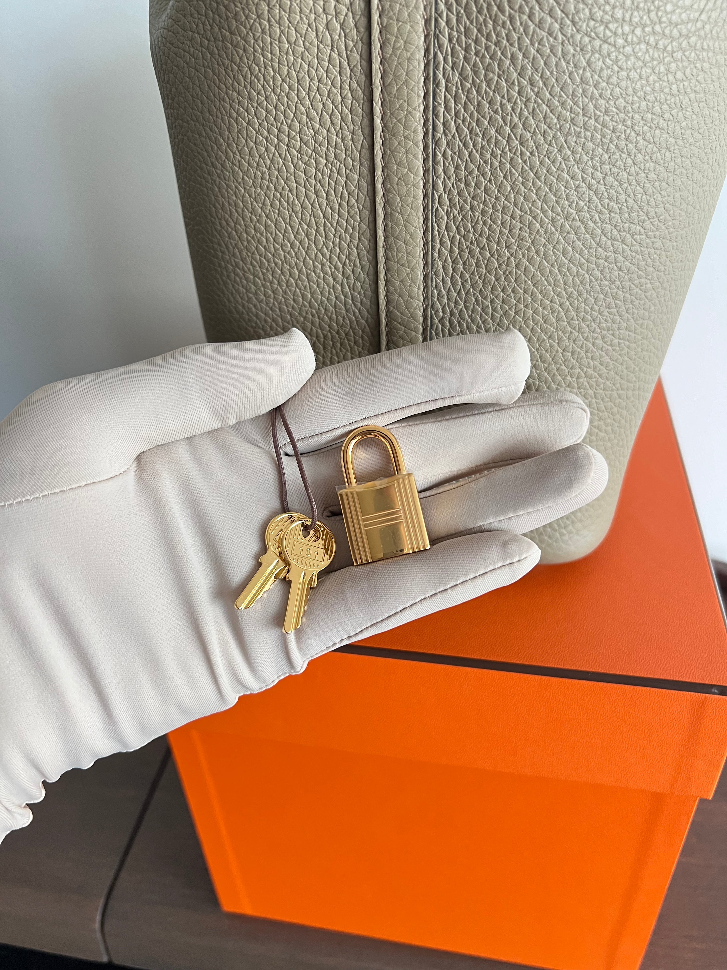 Hermès Picotin 18cm Beige Marfa GHW、mySite、garminoutage.com