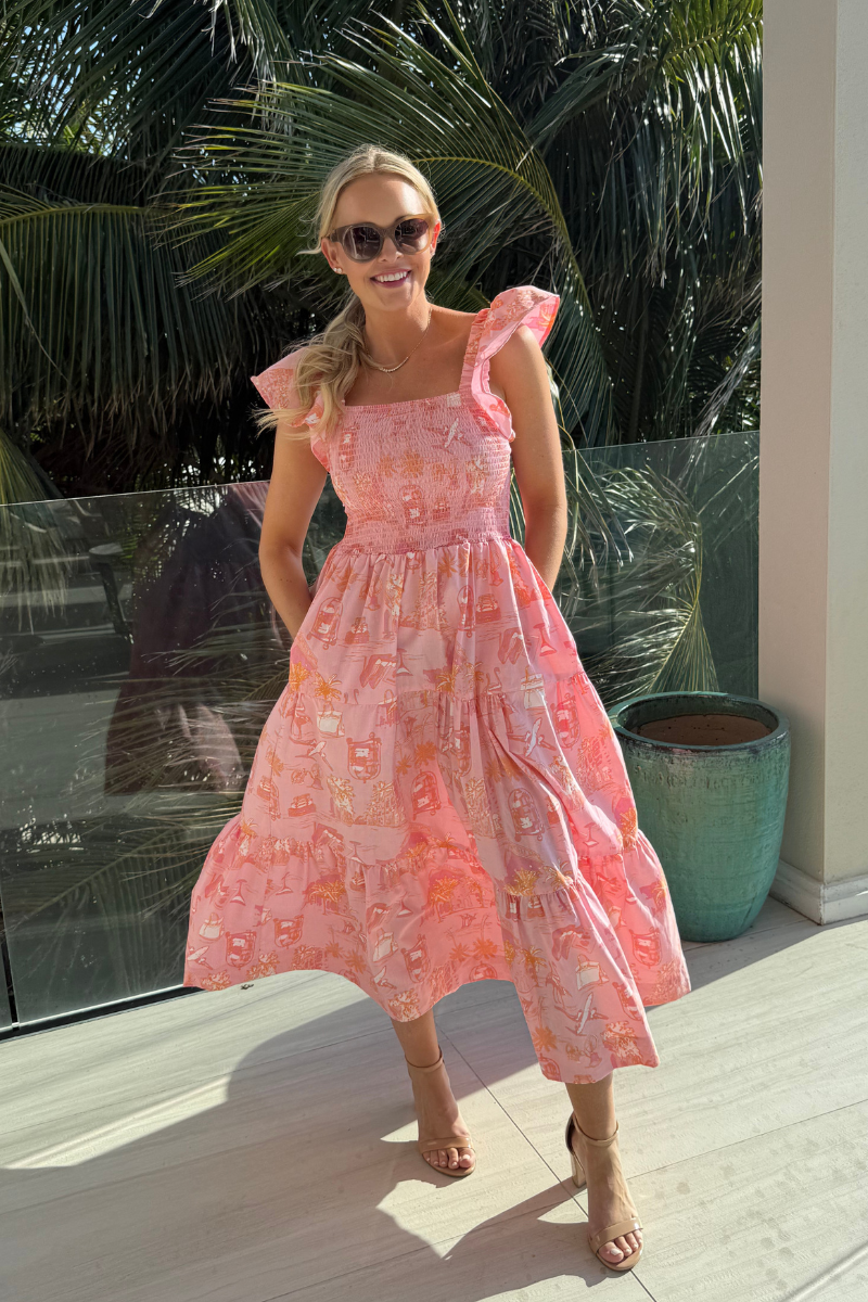 Sunset Toile Smocked Dress、mySite、hinf8tx79