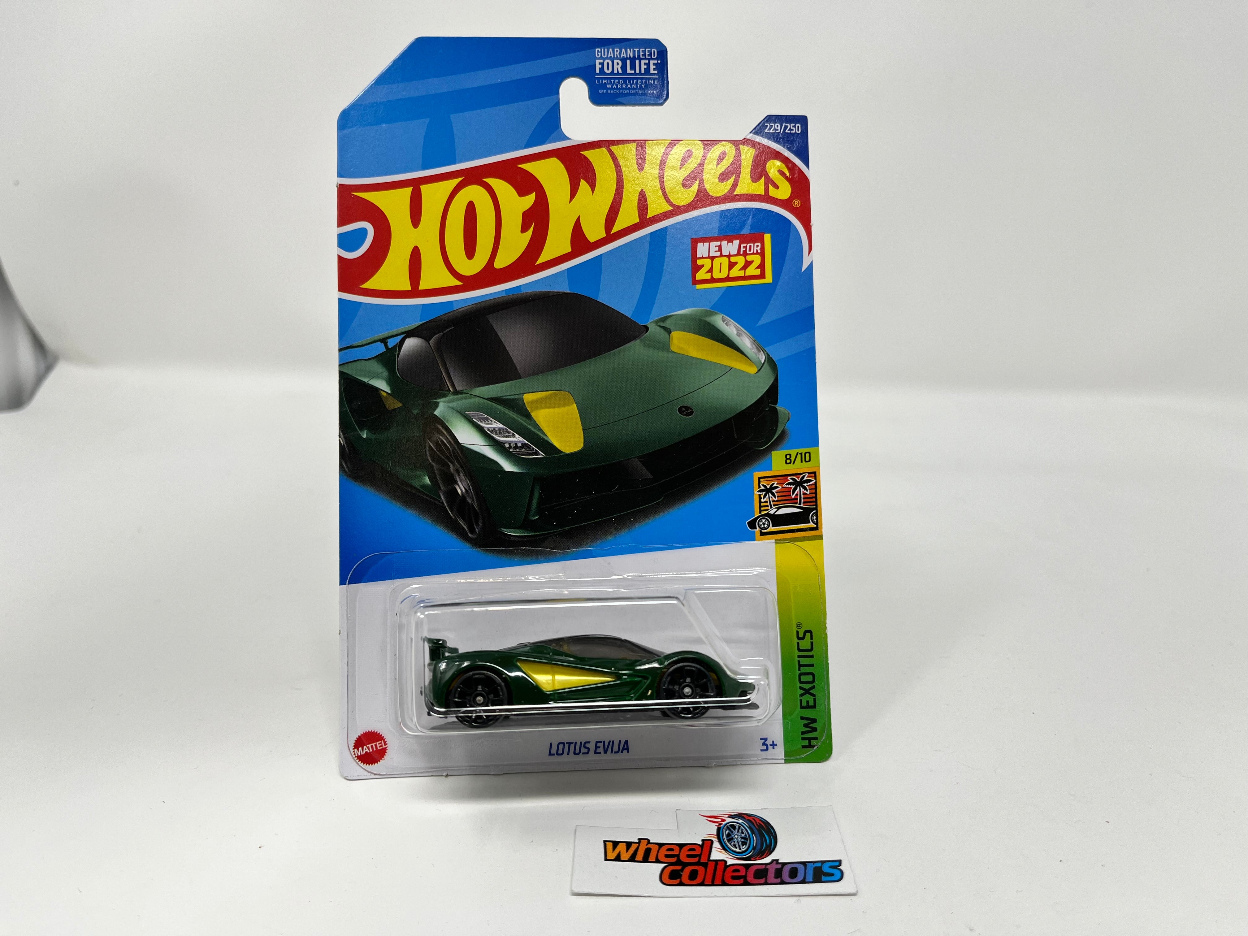 Lotus Evija #229 * Green * 2022 Hot Wheels USA Card、mySite、hgirdovlk