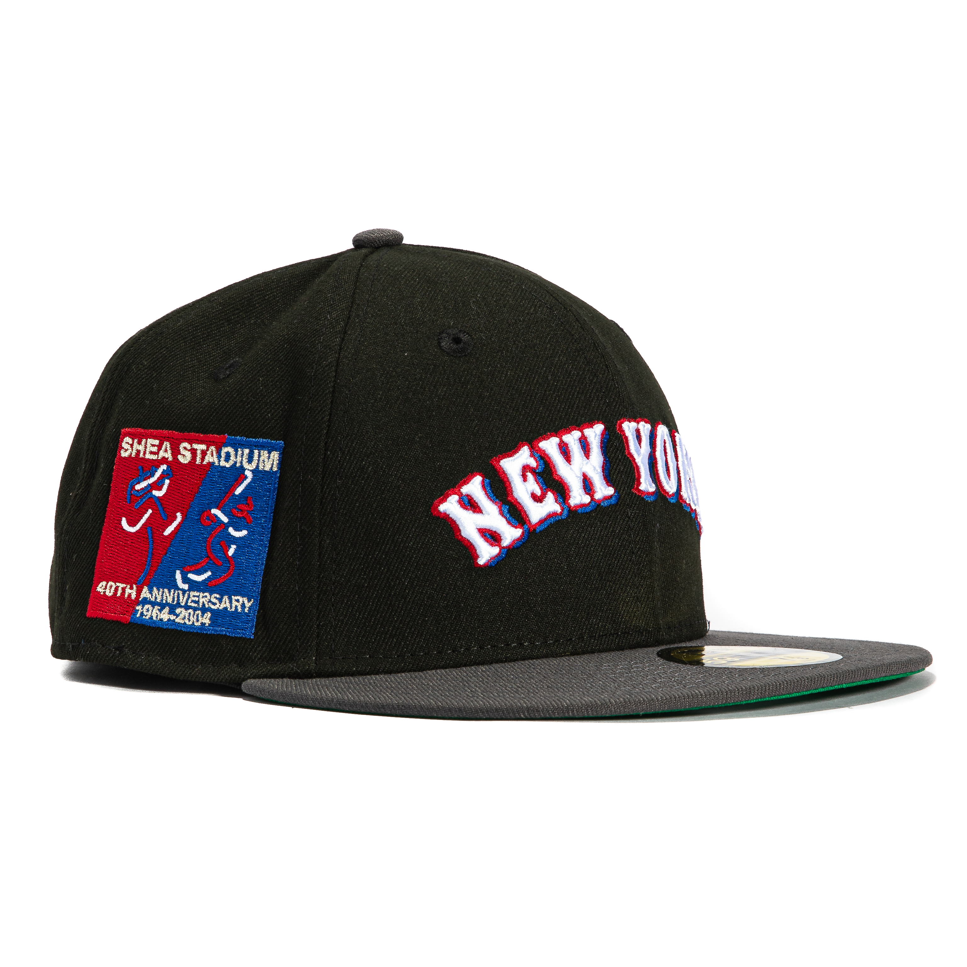 New Era 59Fifty New York Mets 40th Anniversary Stadium Patch Word Hat - Black, Graphite、mySite、vikingsvslions