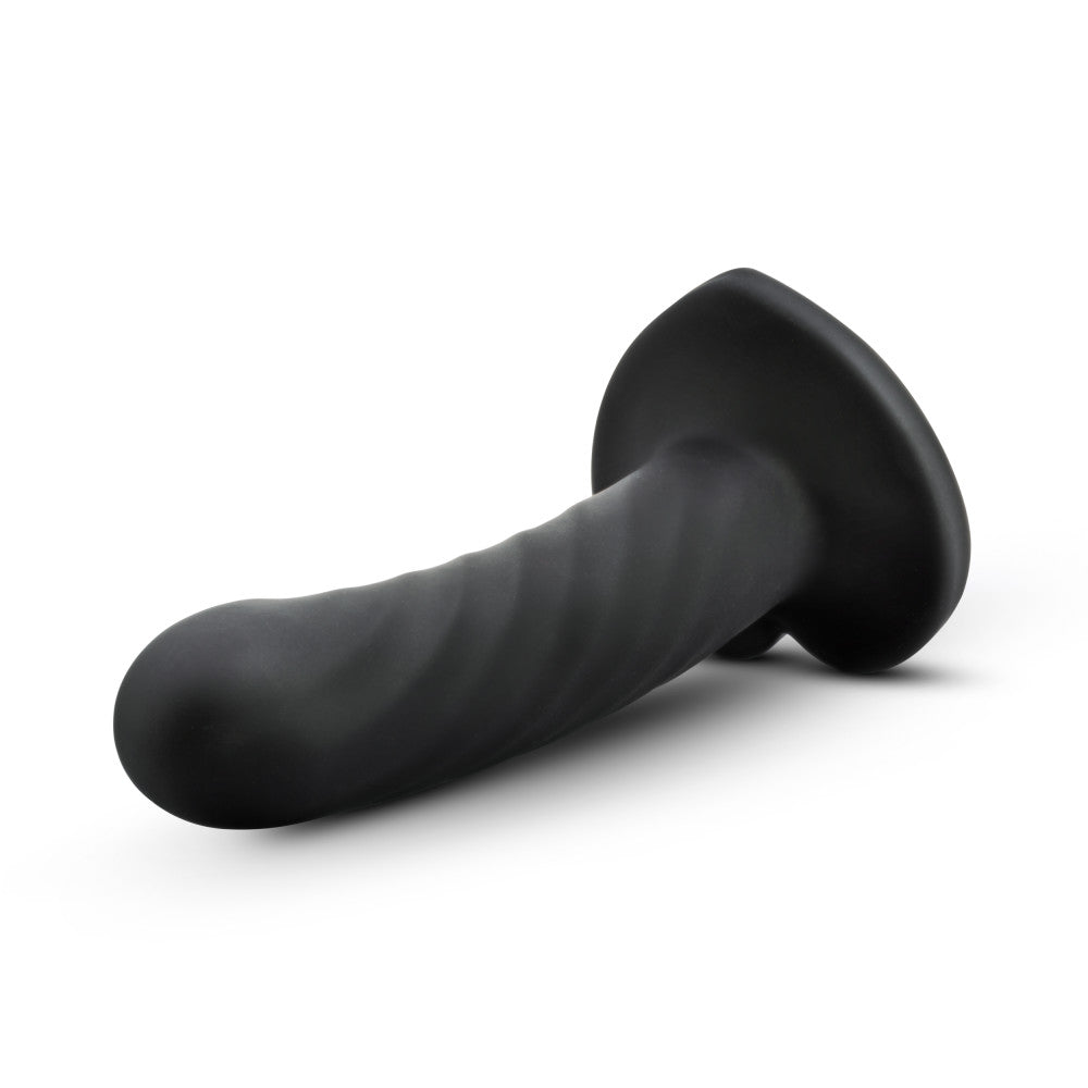 Temptasia By Blush® | Twist Black 5.5-Inch Long Dildo With Suction Cup Base、mySite、bottomscart