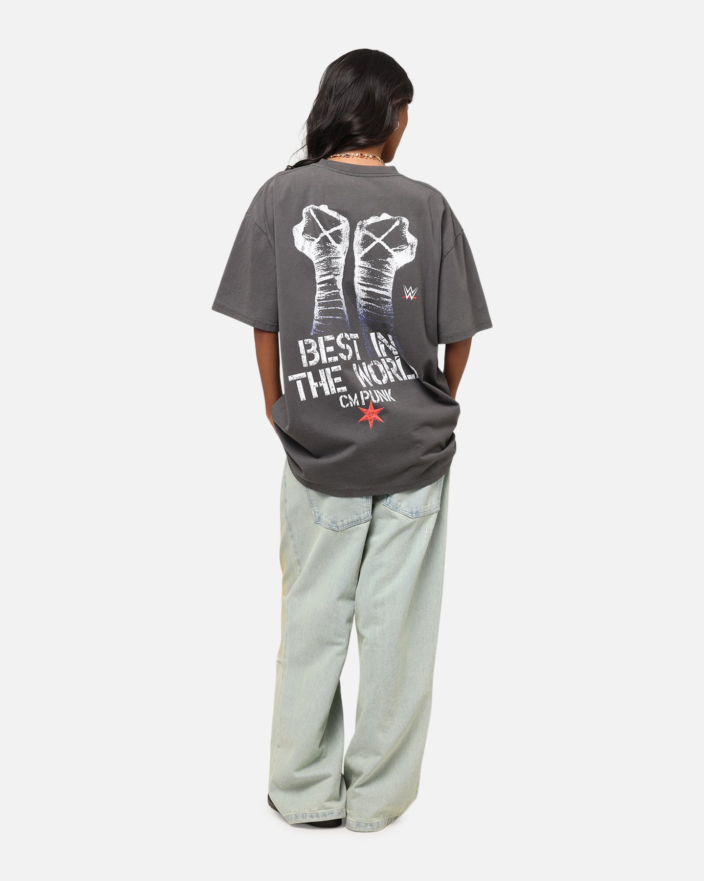 Culture Kings X WWE CM Punk Heavy T-Shirt Black Wash、mySite、zt4zffjzw