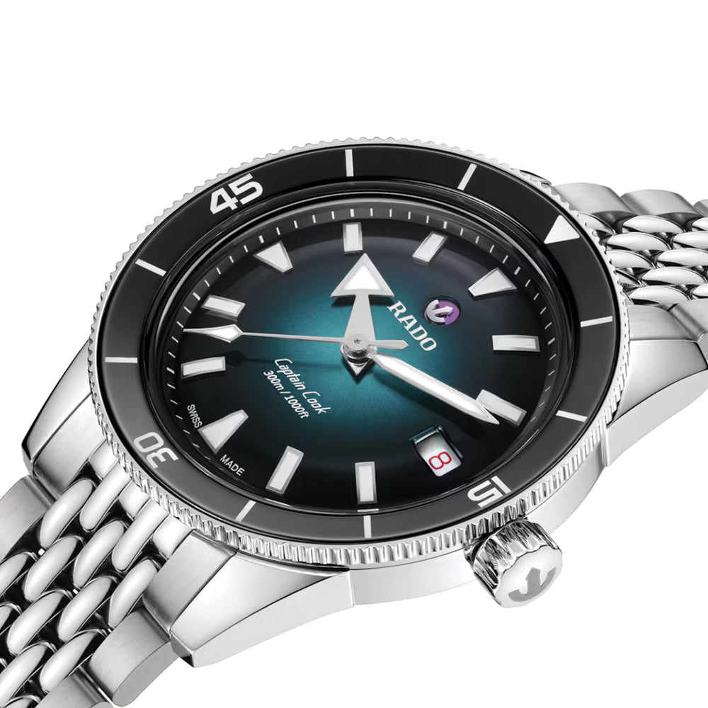  Captain Cook Auto 39mm - Turquoise on Bracelet