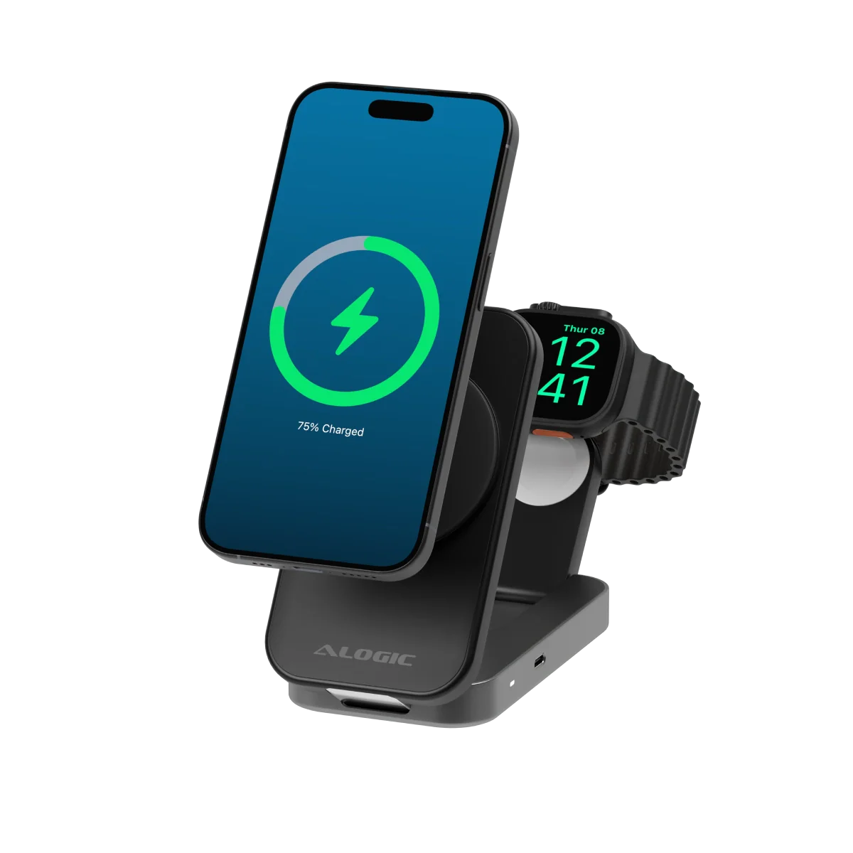 Flip 2-in-1 Qi2 Fast Wireless Charging Stand、mySite、fannypackpong