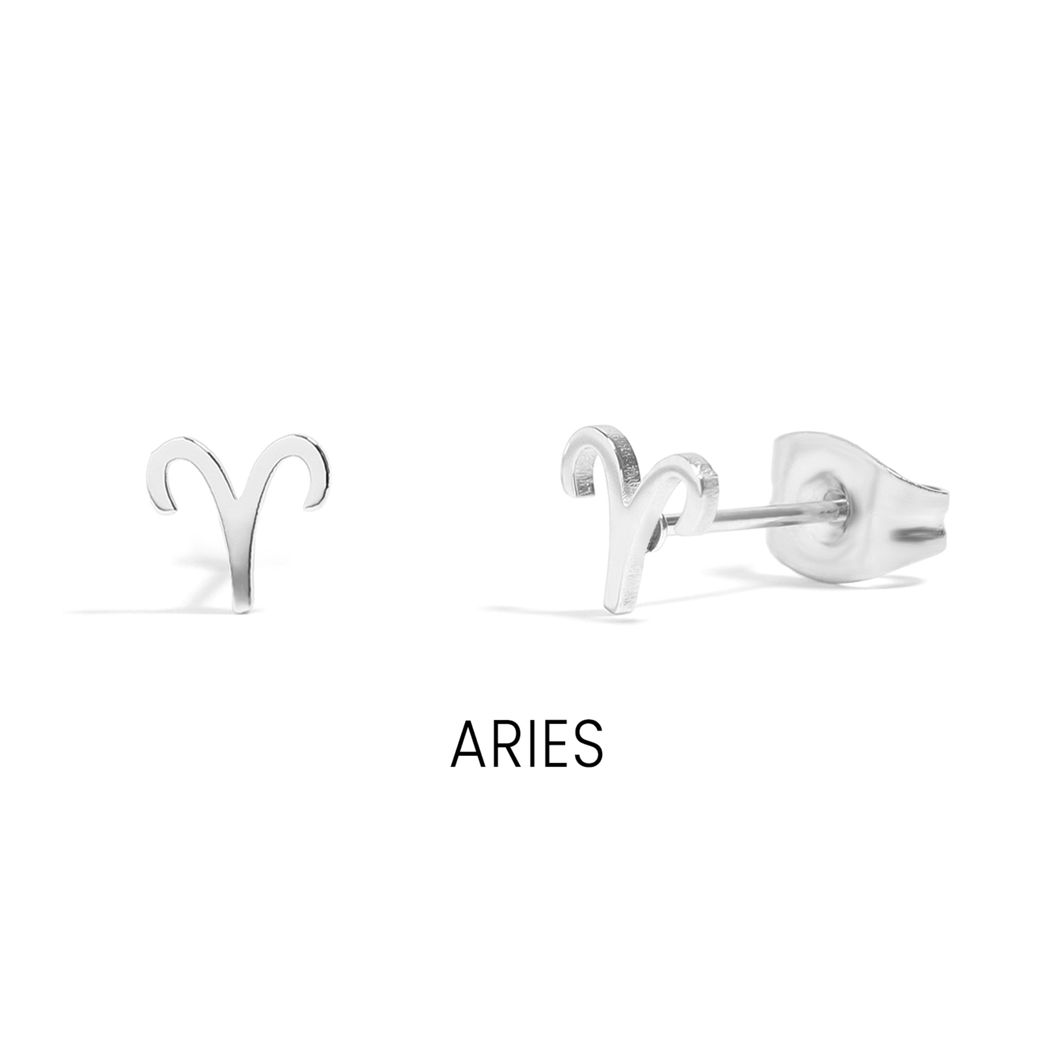18K Gold PVD Stainless Steel Zodiac Stud Earrings / ERJ0059、mySite、dreamappss