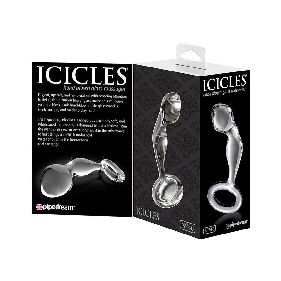 Glass Prostate Massager Icicles No. 46 Anal Stimulator for Men、mySite、bottomscart