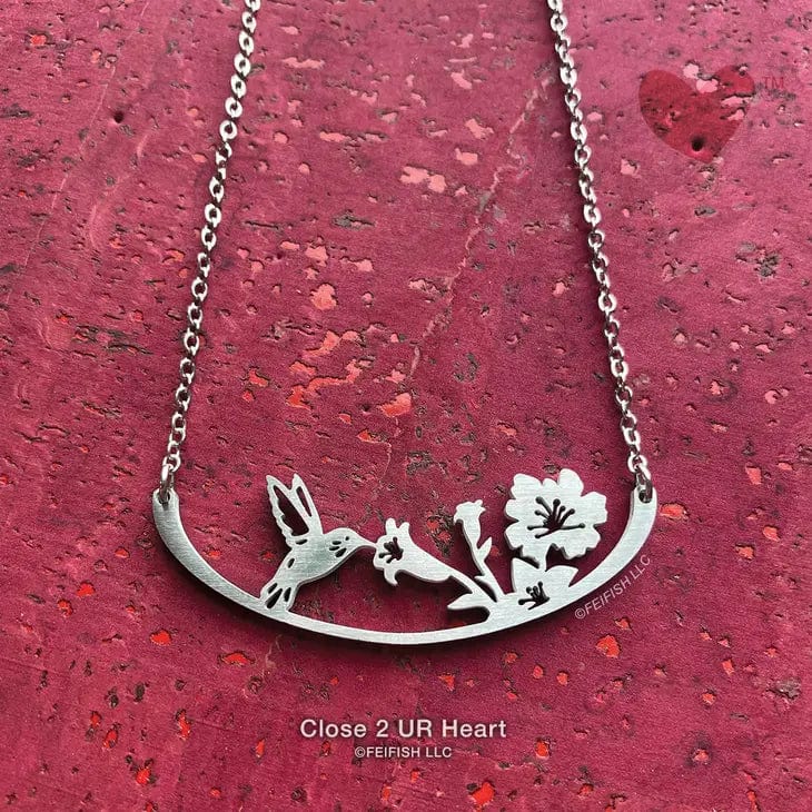 Wild Bird Necklaces Stainless Steel Bar Pendant Made in the USA、mySite、g9winljtr