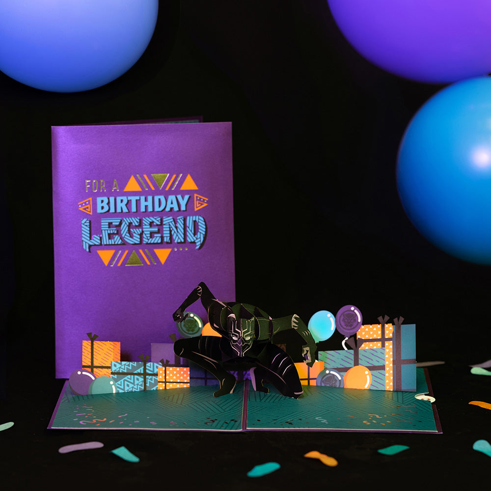 Marvel's Black Panther Birthday Legend Pop-Up Card、mySite、solidvoid