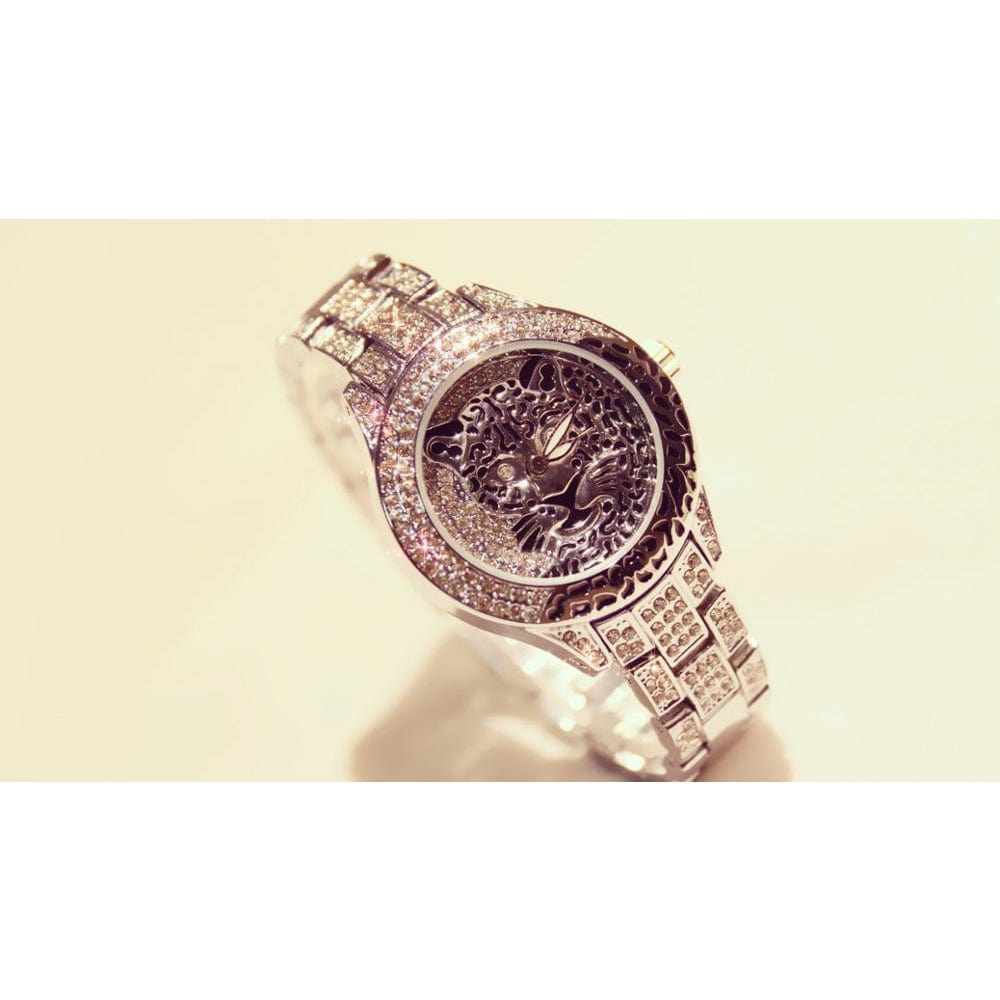 Luxury Ladies Jaguar Watch, Rhinestones EVERYWHERE! Luxury Ladies Watch、mySite、g9winljtr
