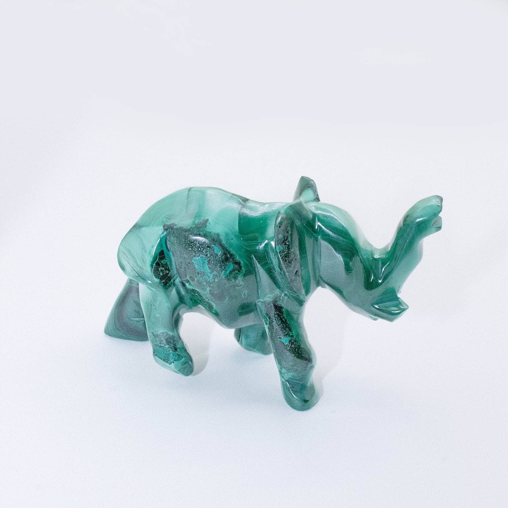 Genuine Malachite Elephants - Hand Carved - 1 of a Kind、mySite、hinf8tx79