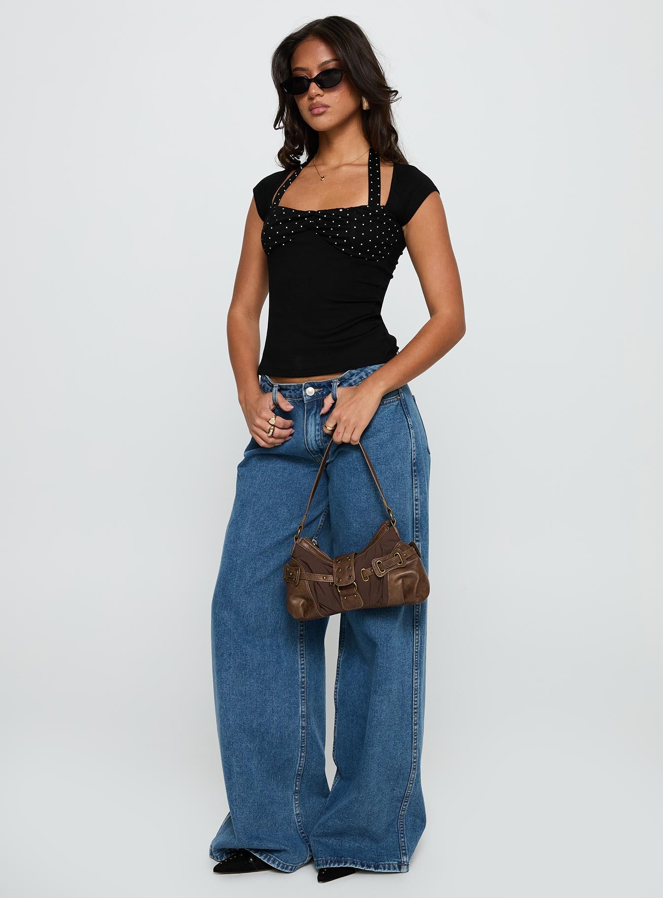 Emberglow Top Black / Polka、mySite、solidvoid