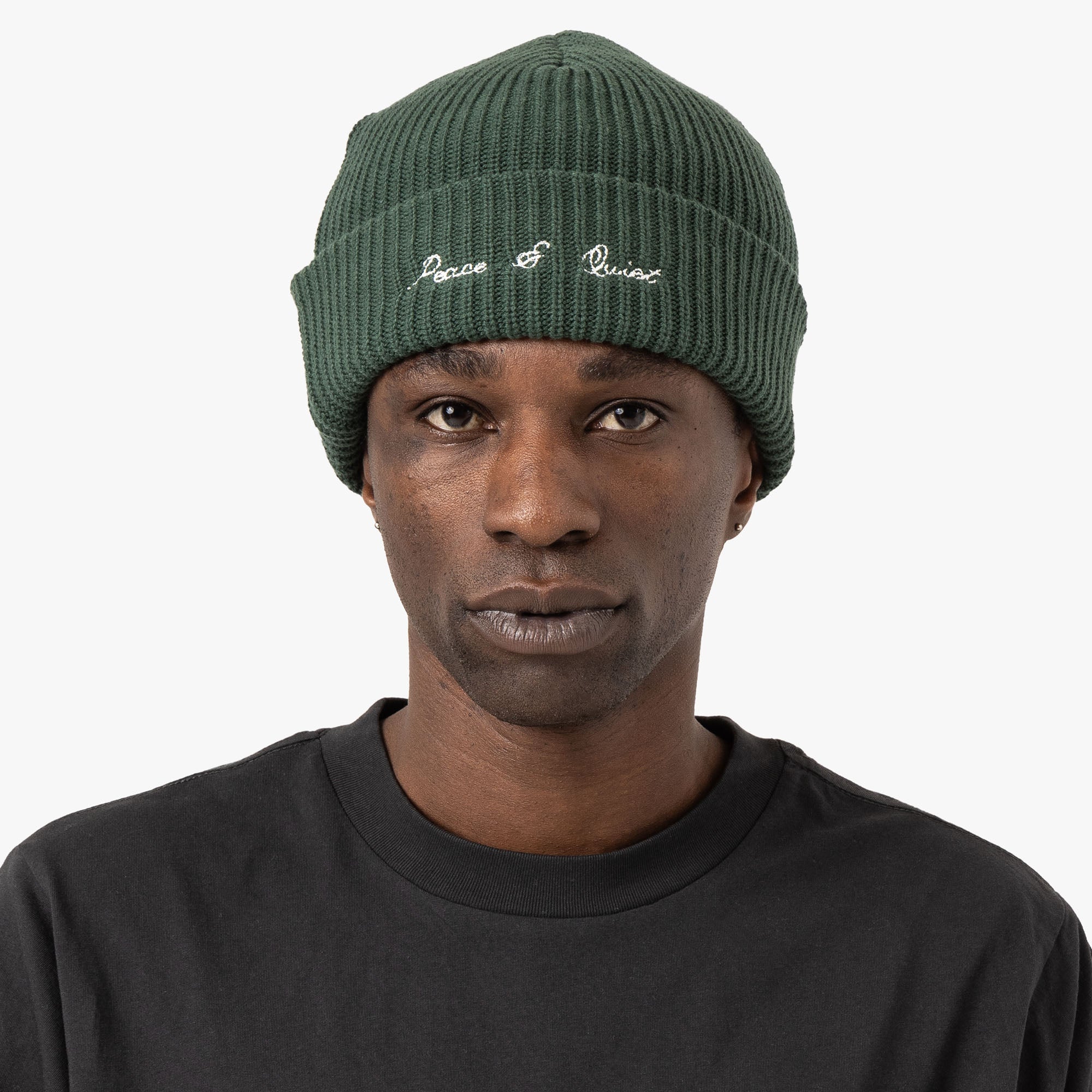  Museum Of Peace & Quiet Signature Rib Knit Beanie / Forest、mySite、merchandisen