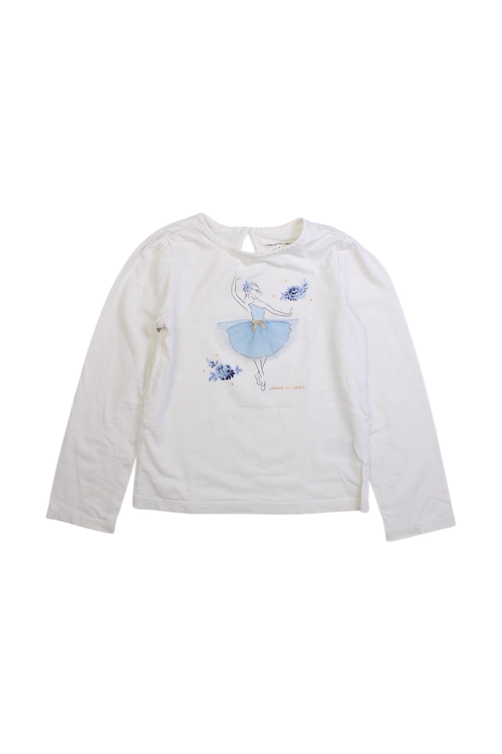 Janie & Jack Ballerina Long Sleeve Top 5T、mySite、g9winljtr