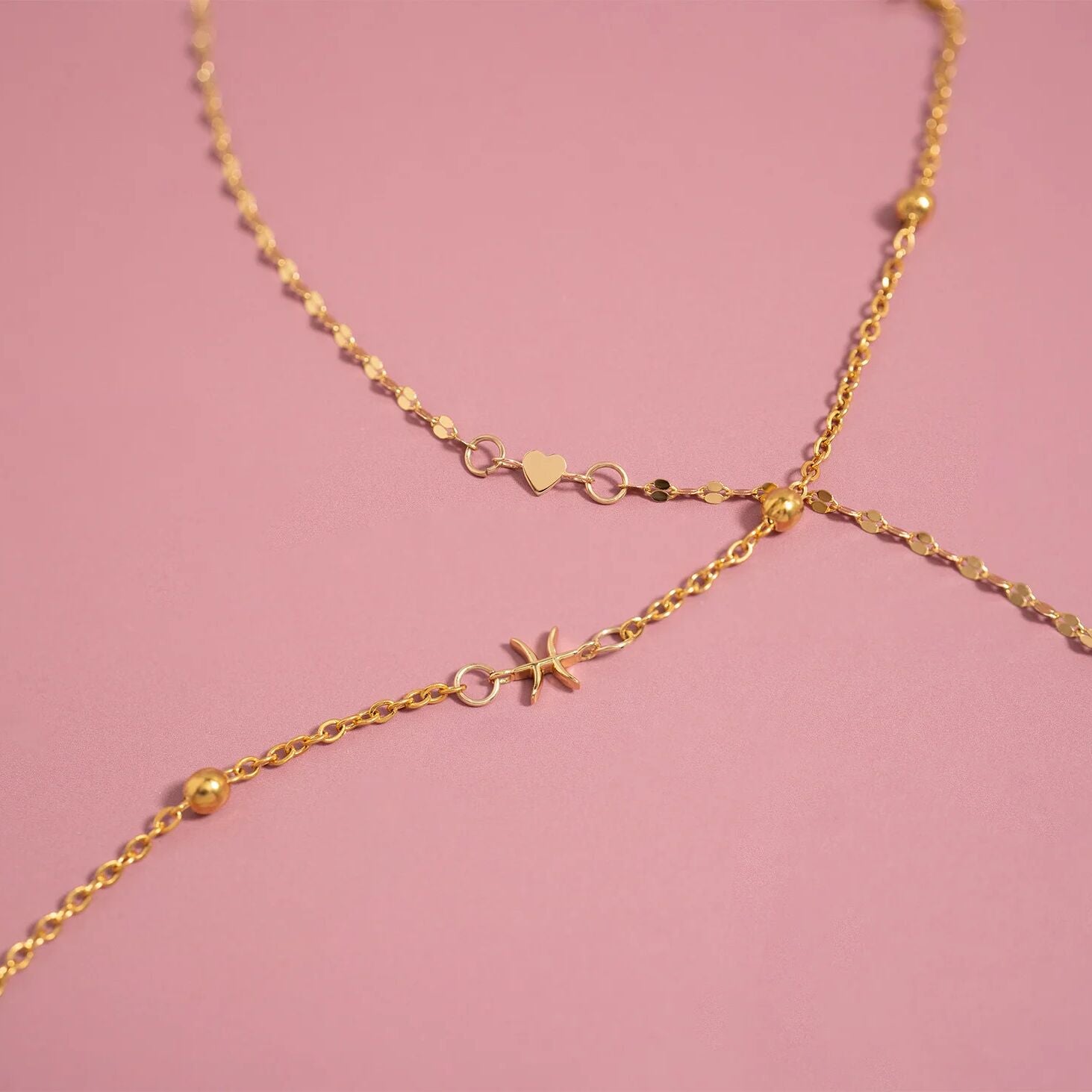 14K Gold Plated Sterling Silver Zodiac Connector Charm for Permanent Jewelry / PMJ1032、mySite、dreamappss