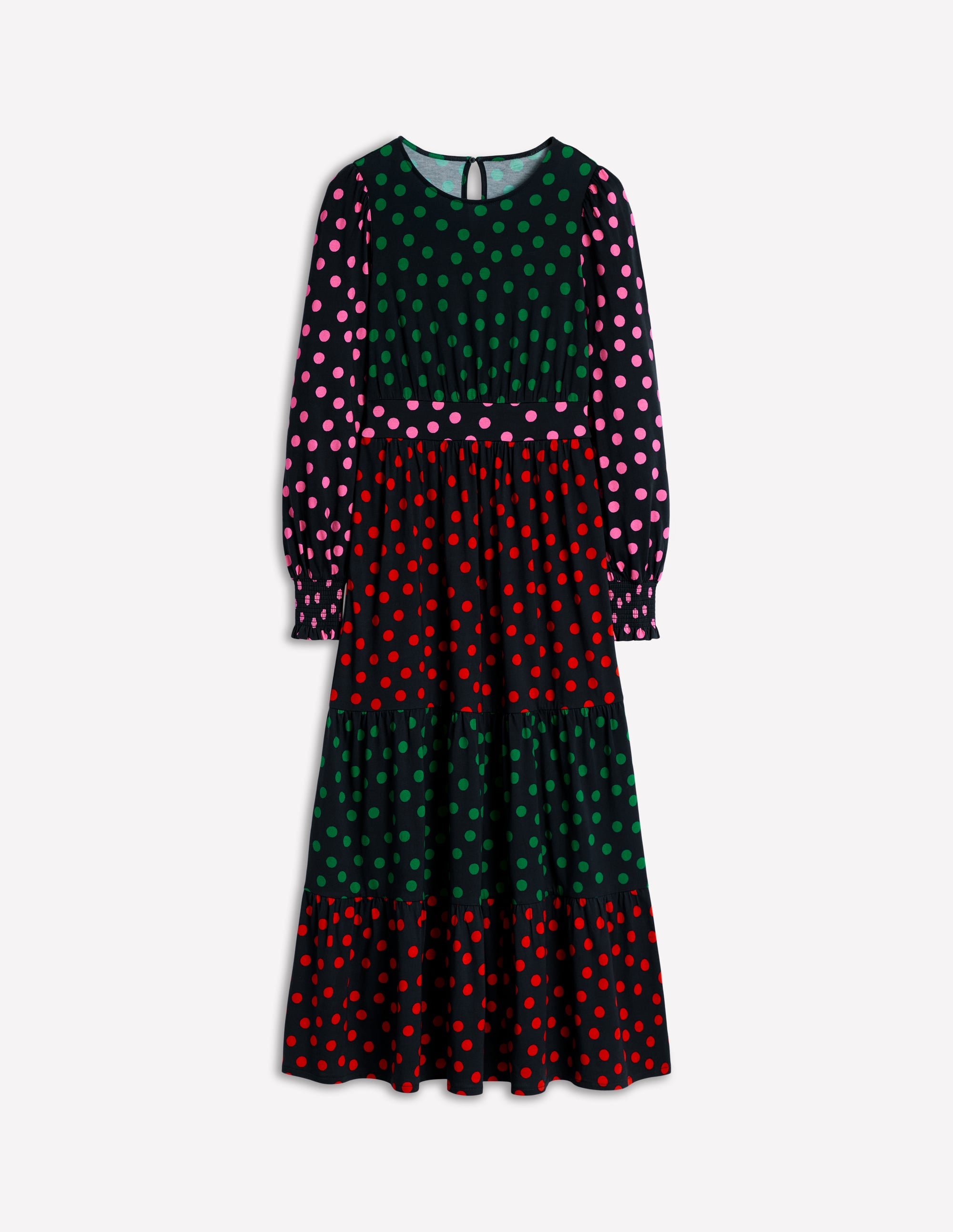  Tabitha Tiered Jersey Dress-Multi, Abstract Dot、mySite、ashleygrahame