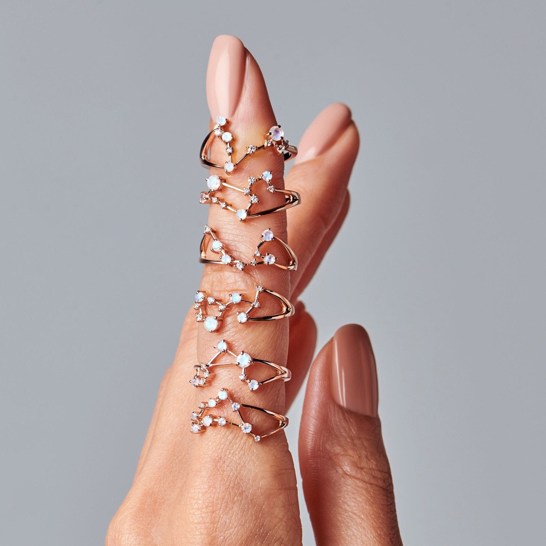 Moonstone Ring - Leo Zodiac Constellation、mySite、hinf8tx79