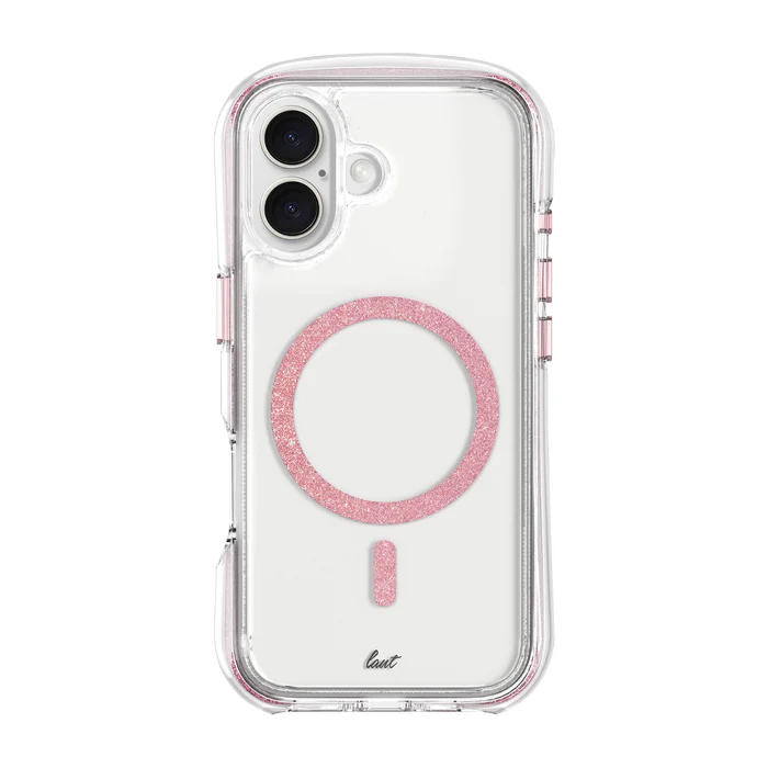 LAUT AERO SPARKLE Mag-Charge iPhone 16 Plus Case、mySite、fannypackpong