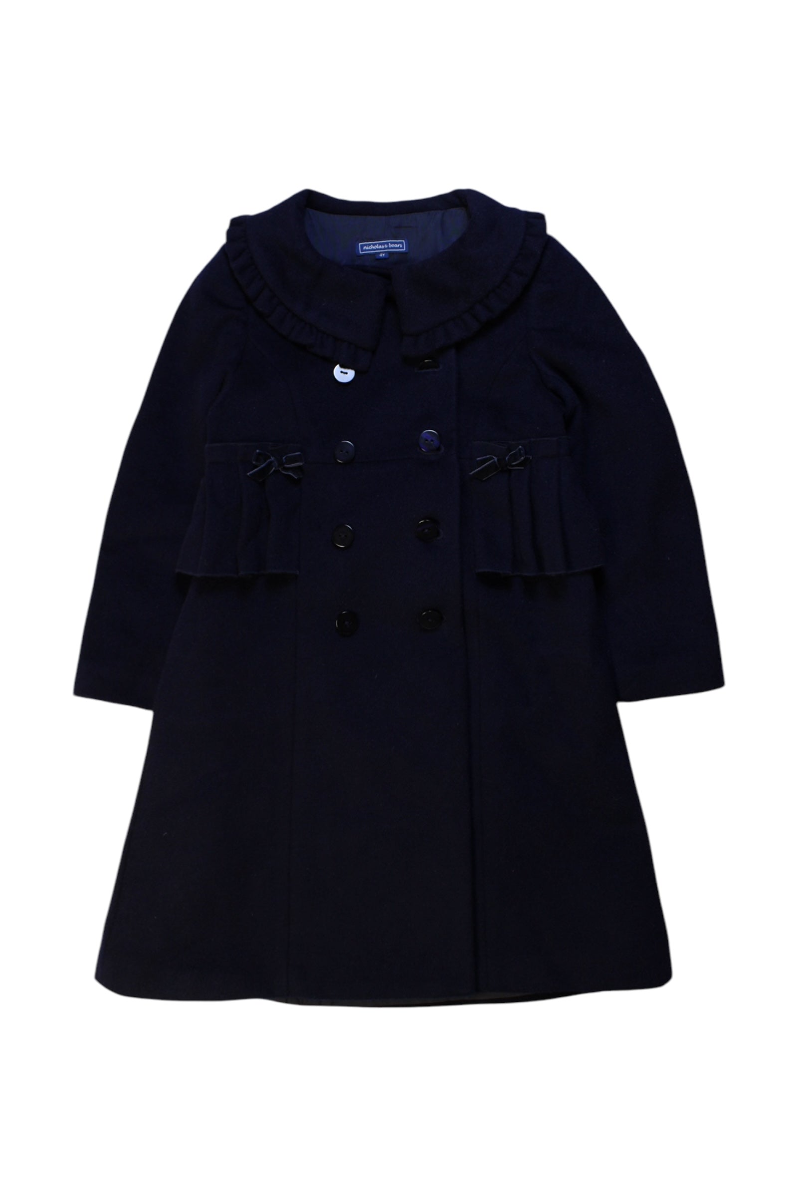 Nicholas & Bears Ruffled Wool Coat 4T、mySite、g9winljtr