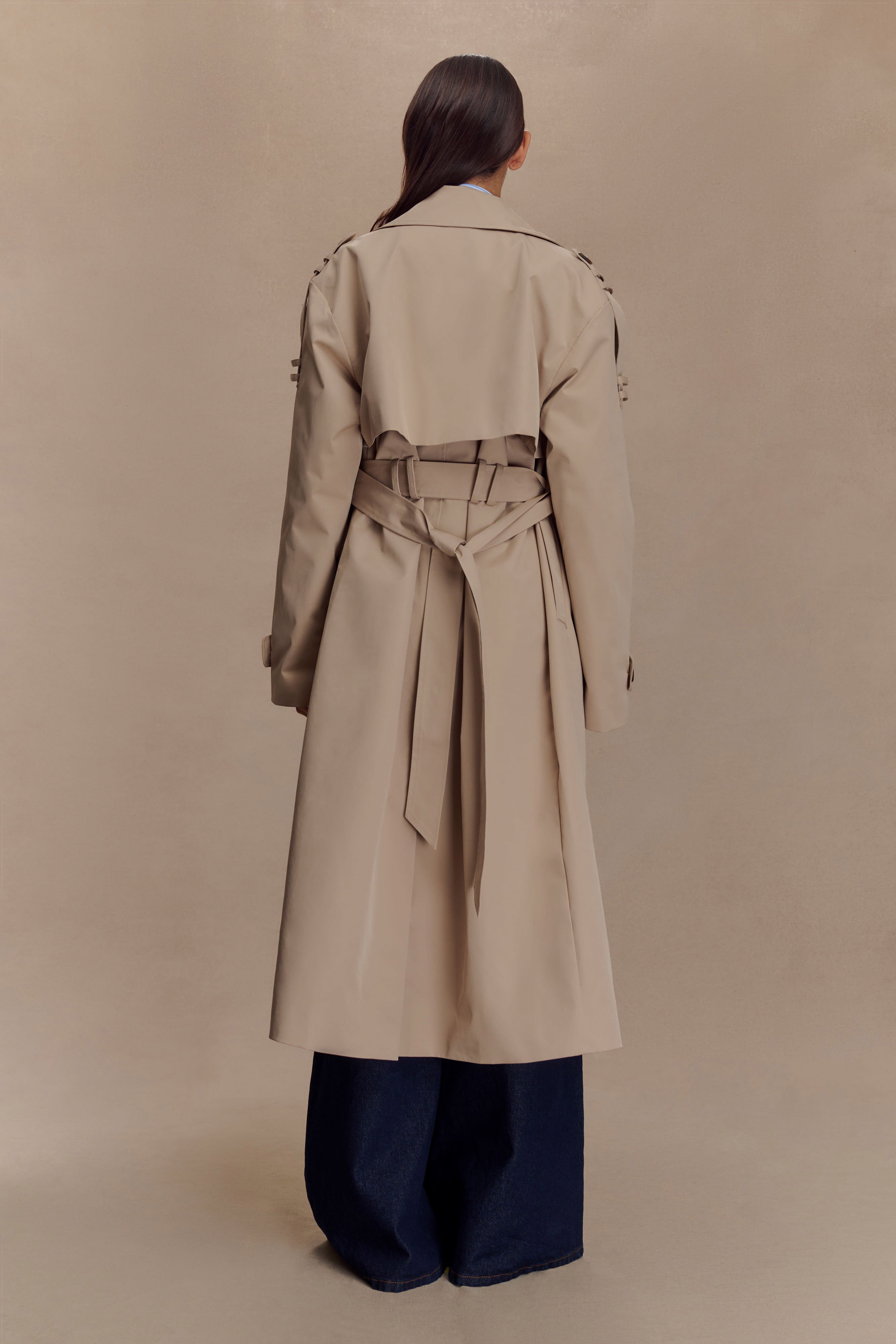 Lois Twill Trench Coat - Camel、mySite、solidvoid