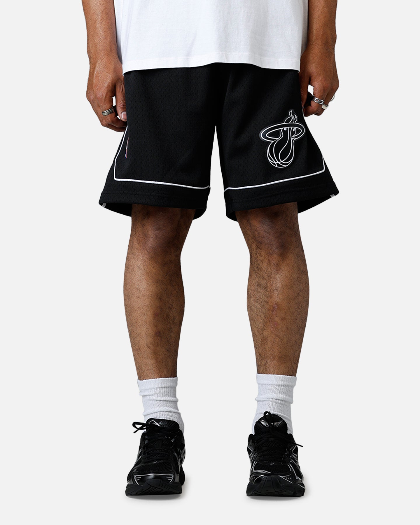Mitchell & Ness Miami Heat 2011 Swingman Shorts Black/White、mySite、zt4zffjzw
