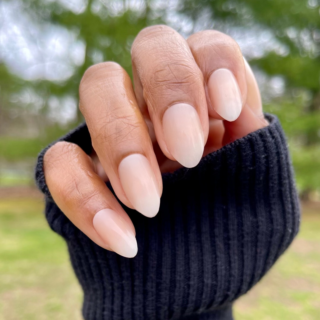 Milky Syrup Gradient - Press-On | Medium | Almond、mySite、solidvoid