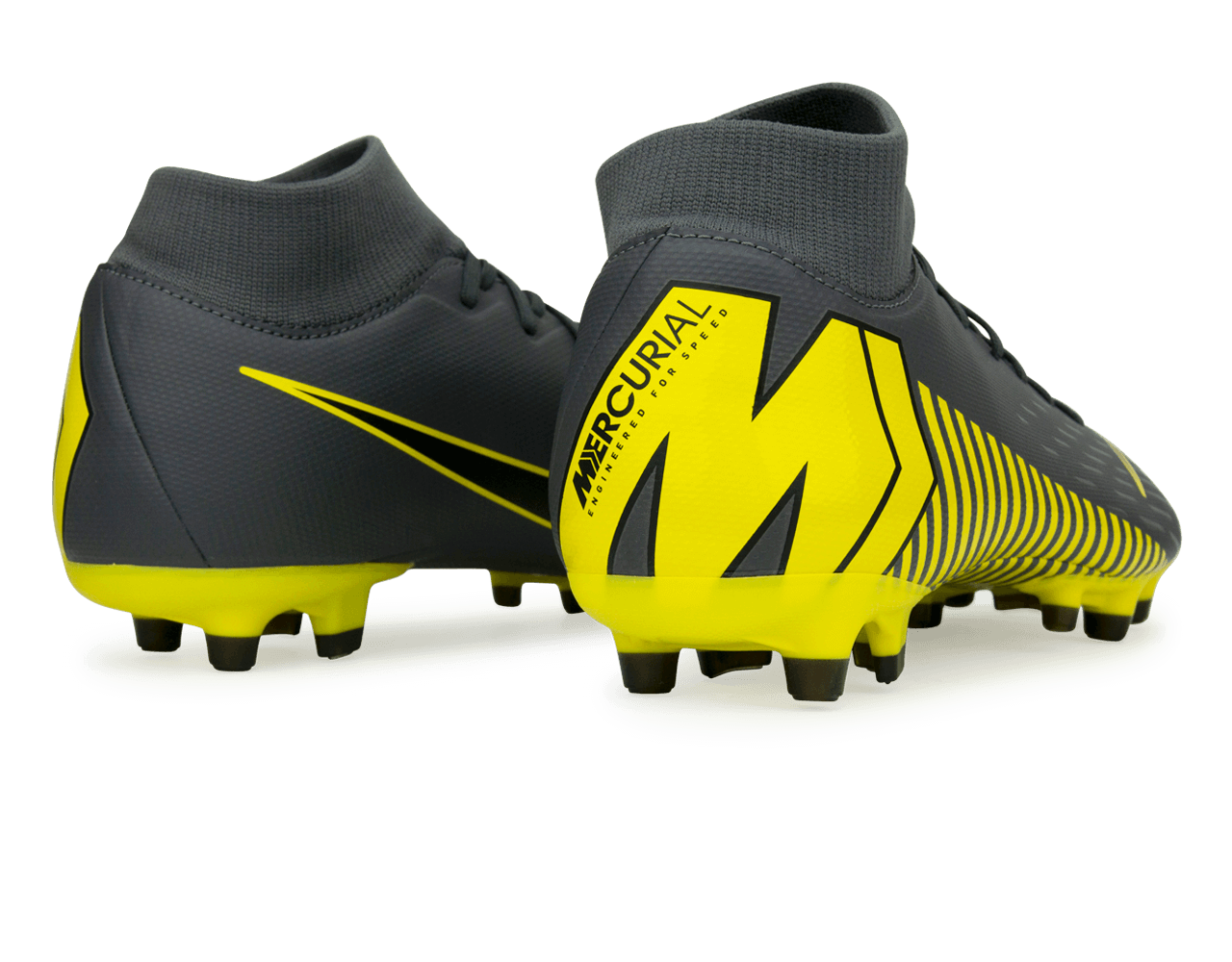 Nike Men's Mercurial Superfly Game Over Academy 6 FG/MG Dark Grey/Black、mySite、noshort