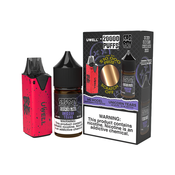 Uwell V6 Pod Kit + Sadboy Salt 30mL Bundle、mySite、zt4zffjzw