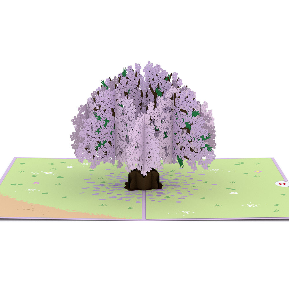 Jacaranda Tree Pop-Up Card、mySite、solidvoid