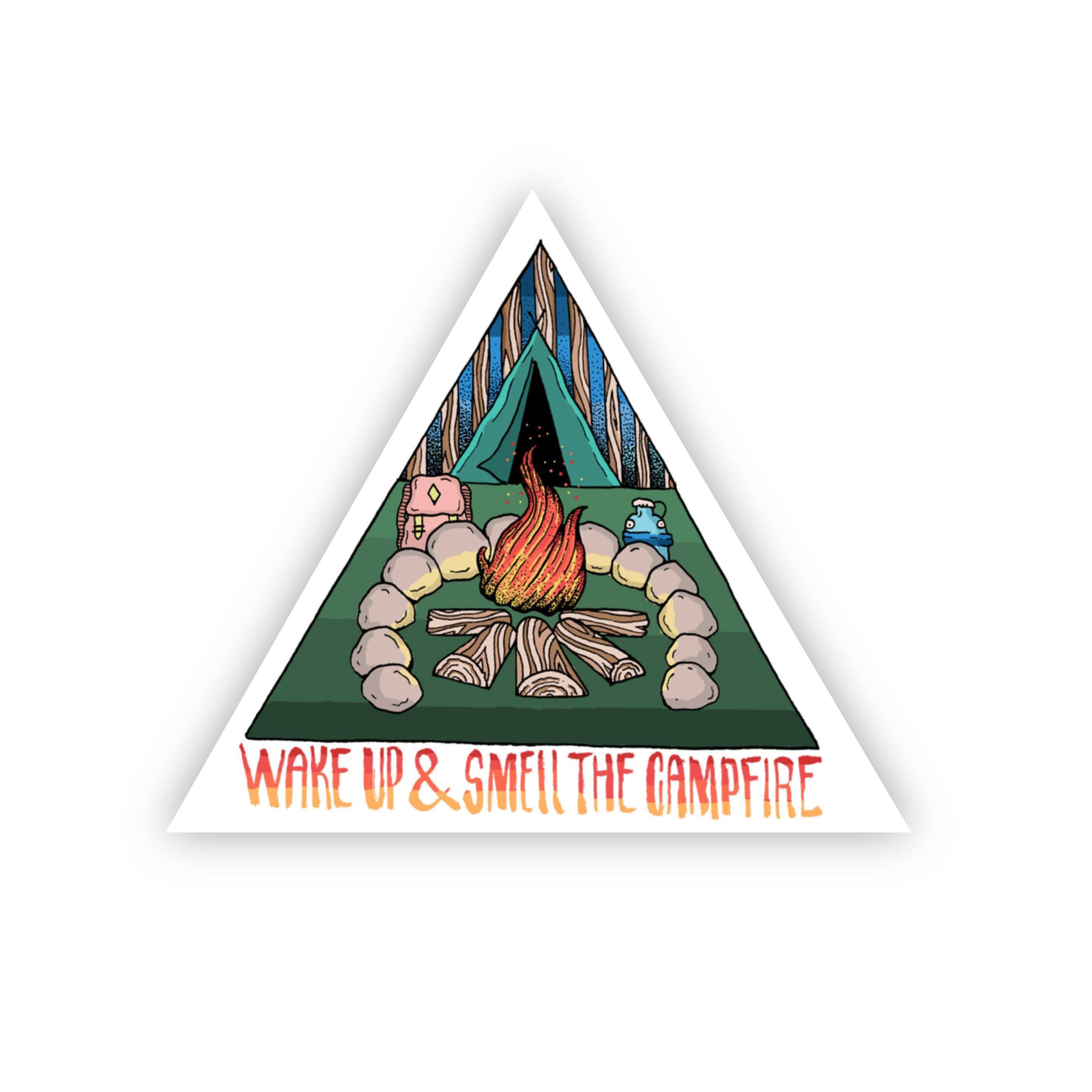  Wake Up & Smell the Campfire Sticker、mySite、elrpsem3k