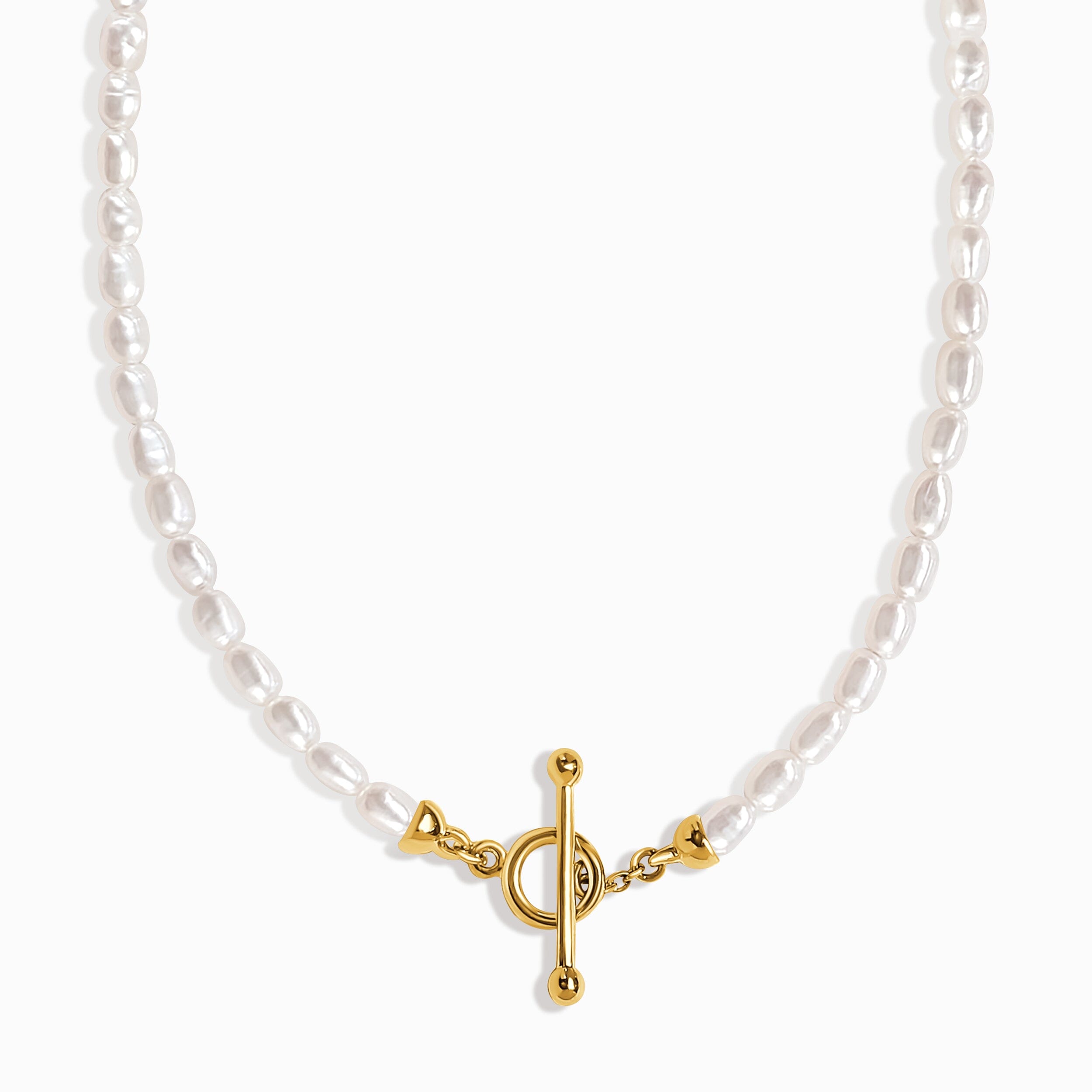 Rice Pearl T-Lock Necklace - Raise Your Vibrations、mySite、hinf8tx79