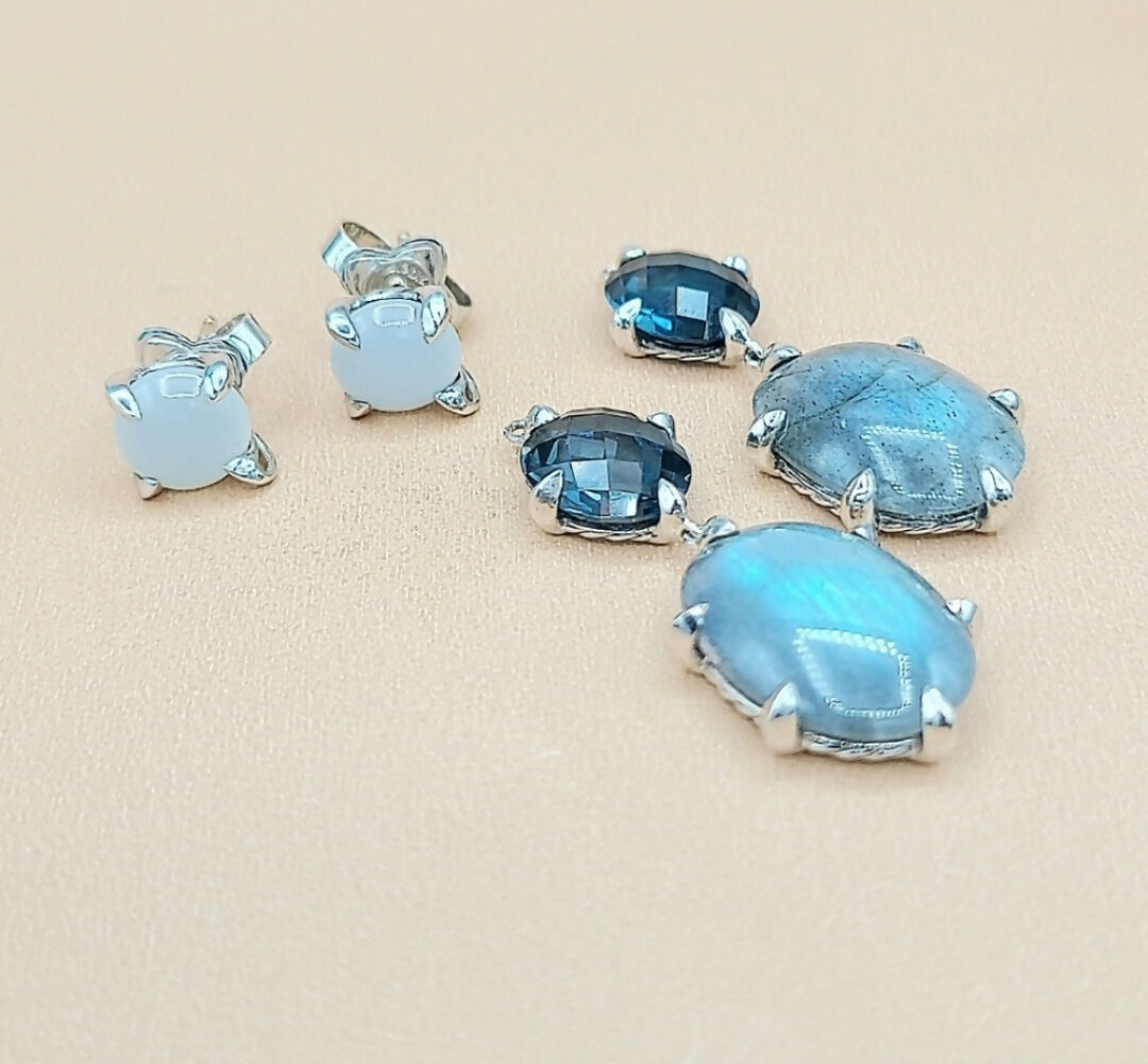 David Yurman Chatelaine Earrings 鈥?Labradorite & Moonstone、mySite、hinf8tx79