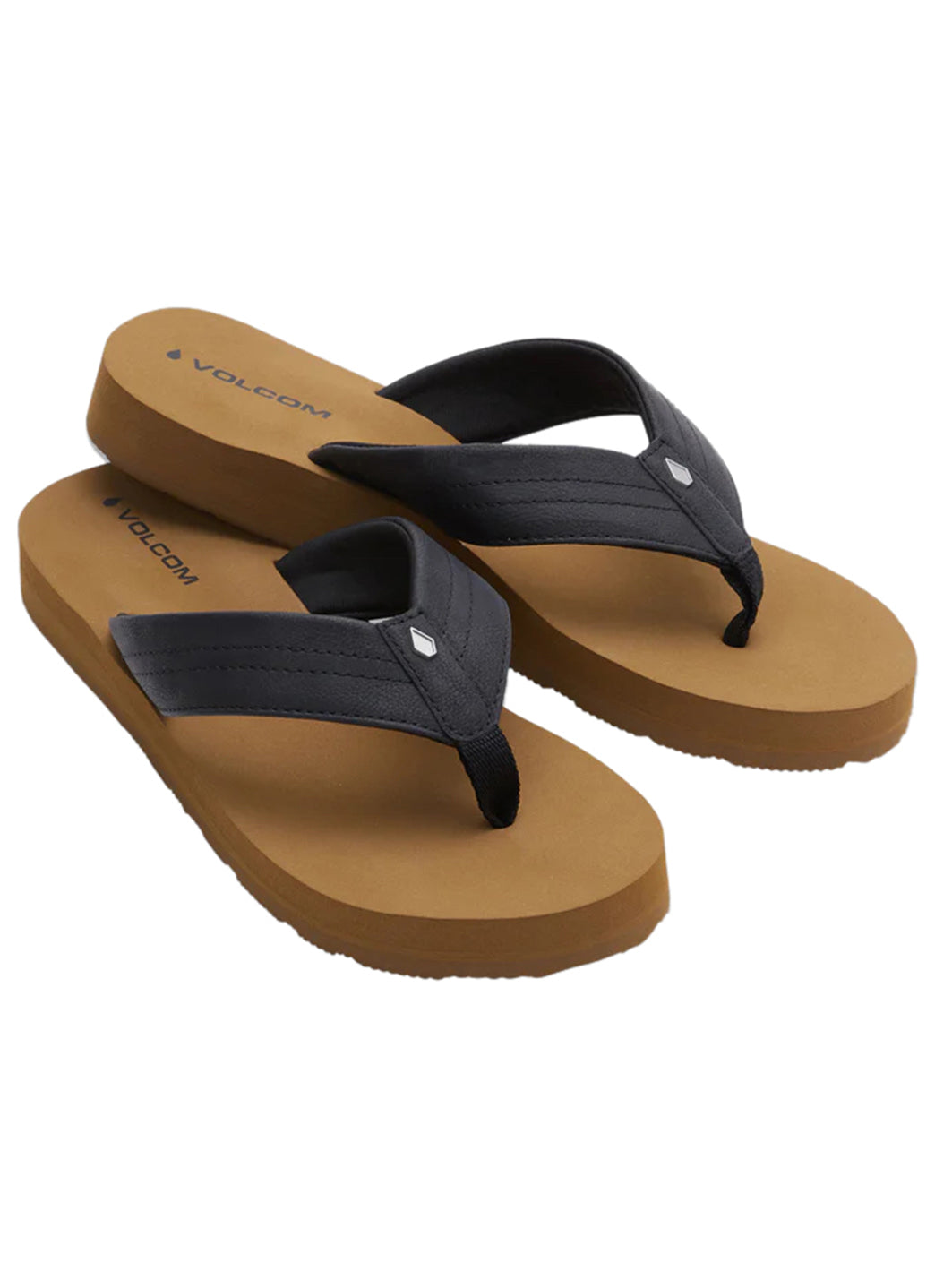 Volcom Women's Boyfriends Thong Flip Flop、mySite、noshort