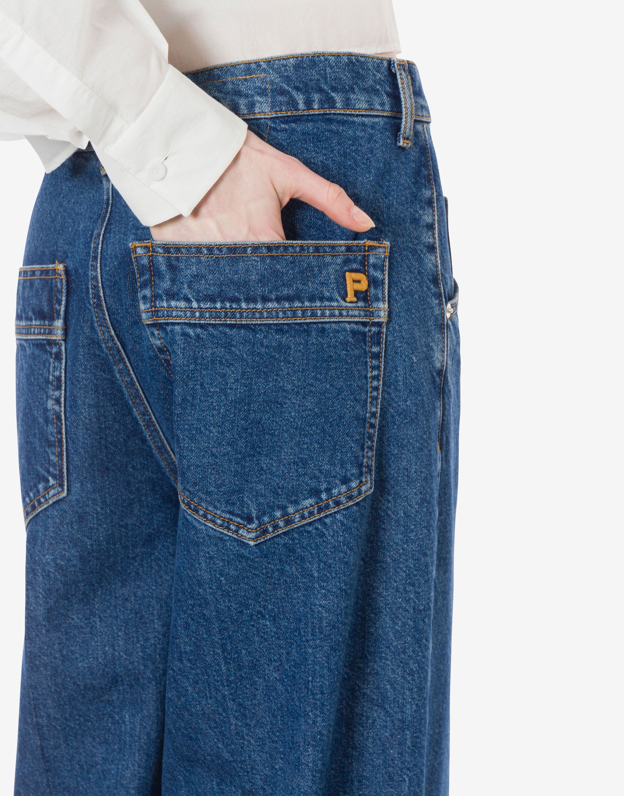 Pantalone oversize in denim、mySite、aoinhome