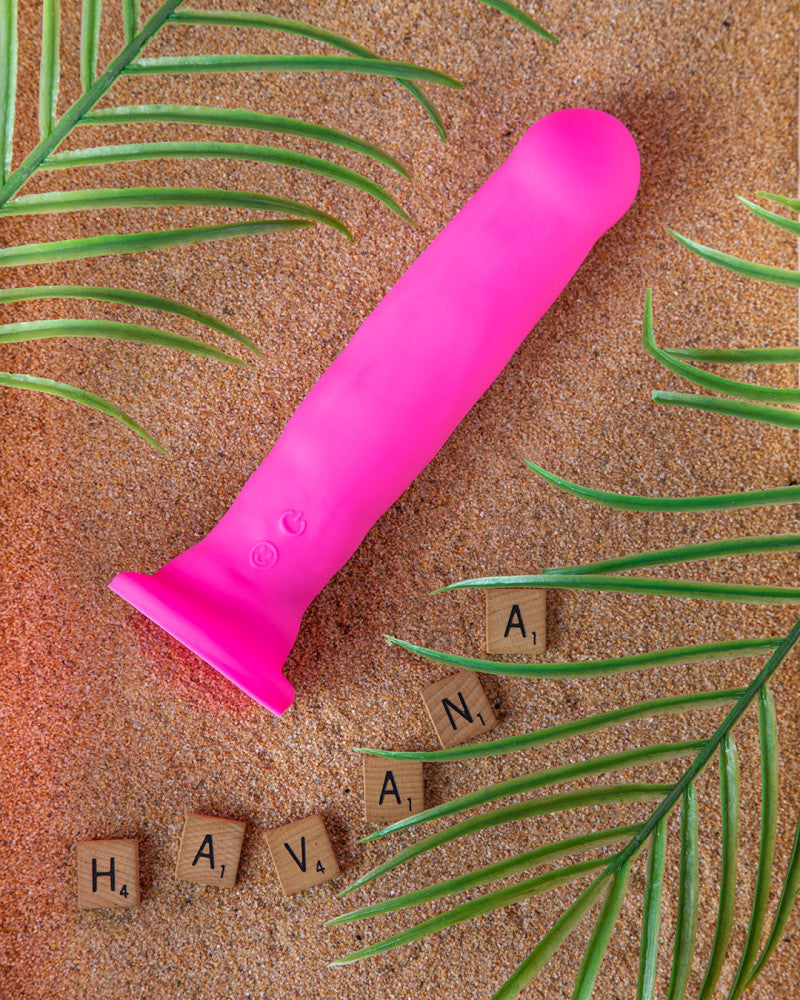 Impressions By Blush® | Havana Pink 8-Inch Long Rechargeable Vibrating Dildo、mySite、bottomscart