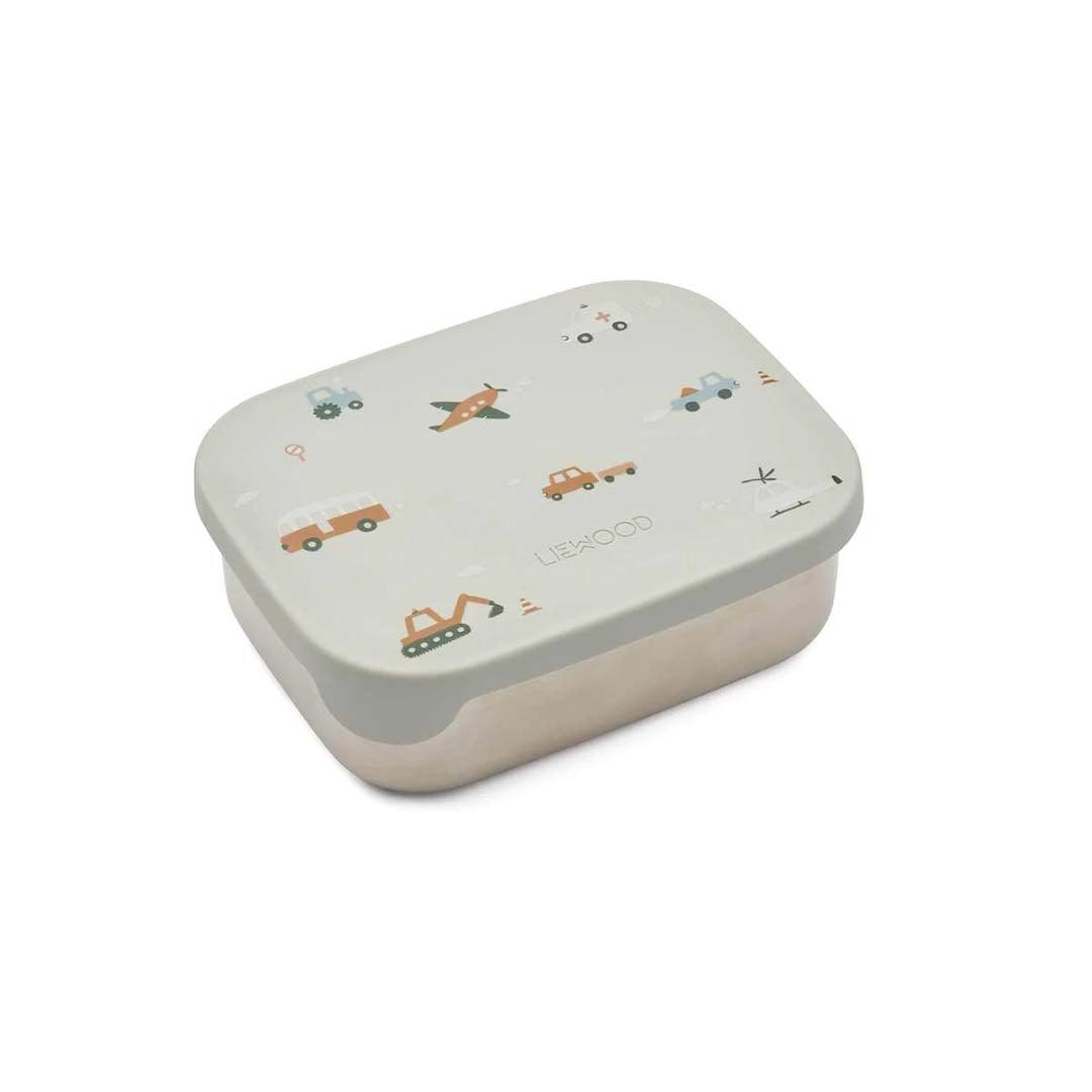 Liewood Arthur Lunchbox - Vehicles - Dove Blue Mix、mySite、merchandisen