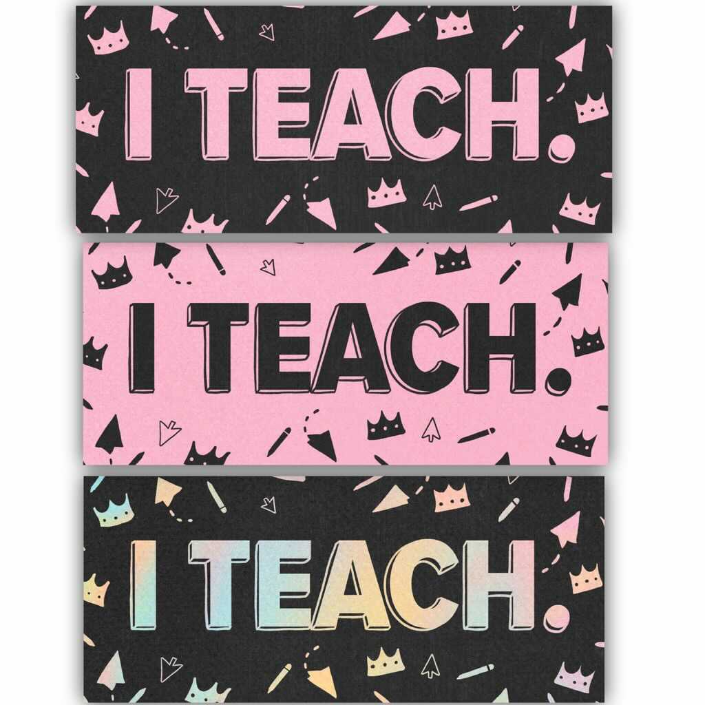  Teacher Sticker 3 Pack - I Teach、mySite、elrpsem3k