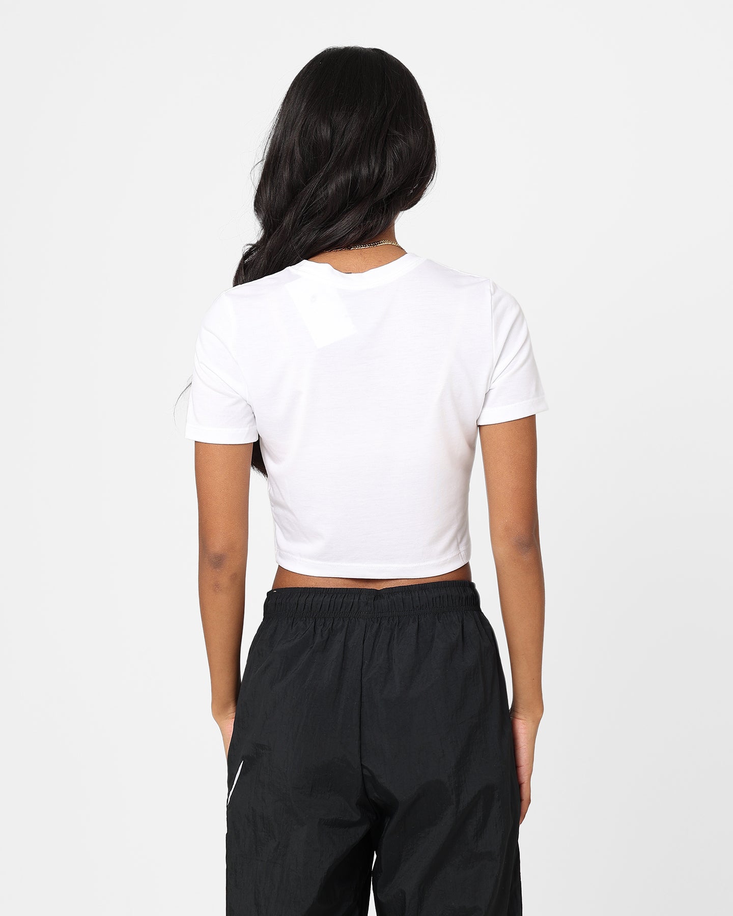 Nike Women's Sportswear Essential Slim-Fit Crop T-Shirt White、mySite、zt4zffjzw